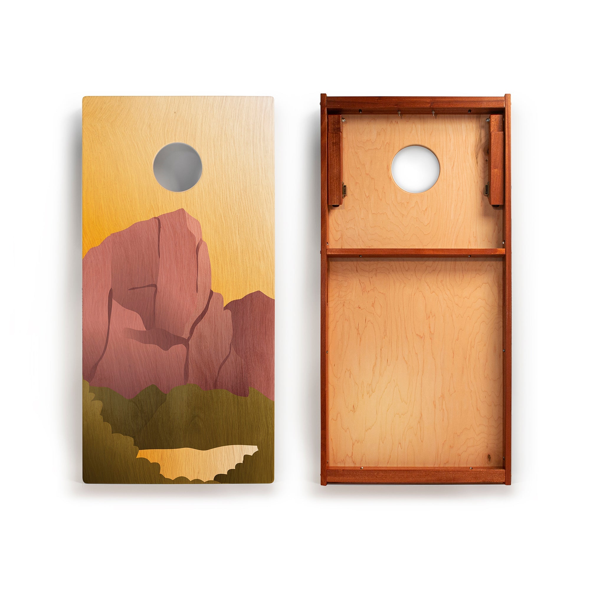 Elakai Zion National Park Mahogany Pathfinder Cornhole Boards | Heirloom Boulevard