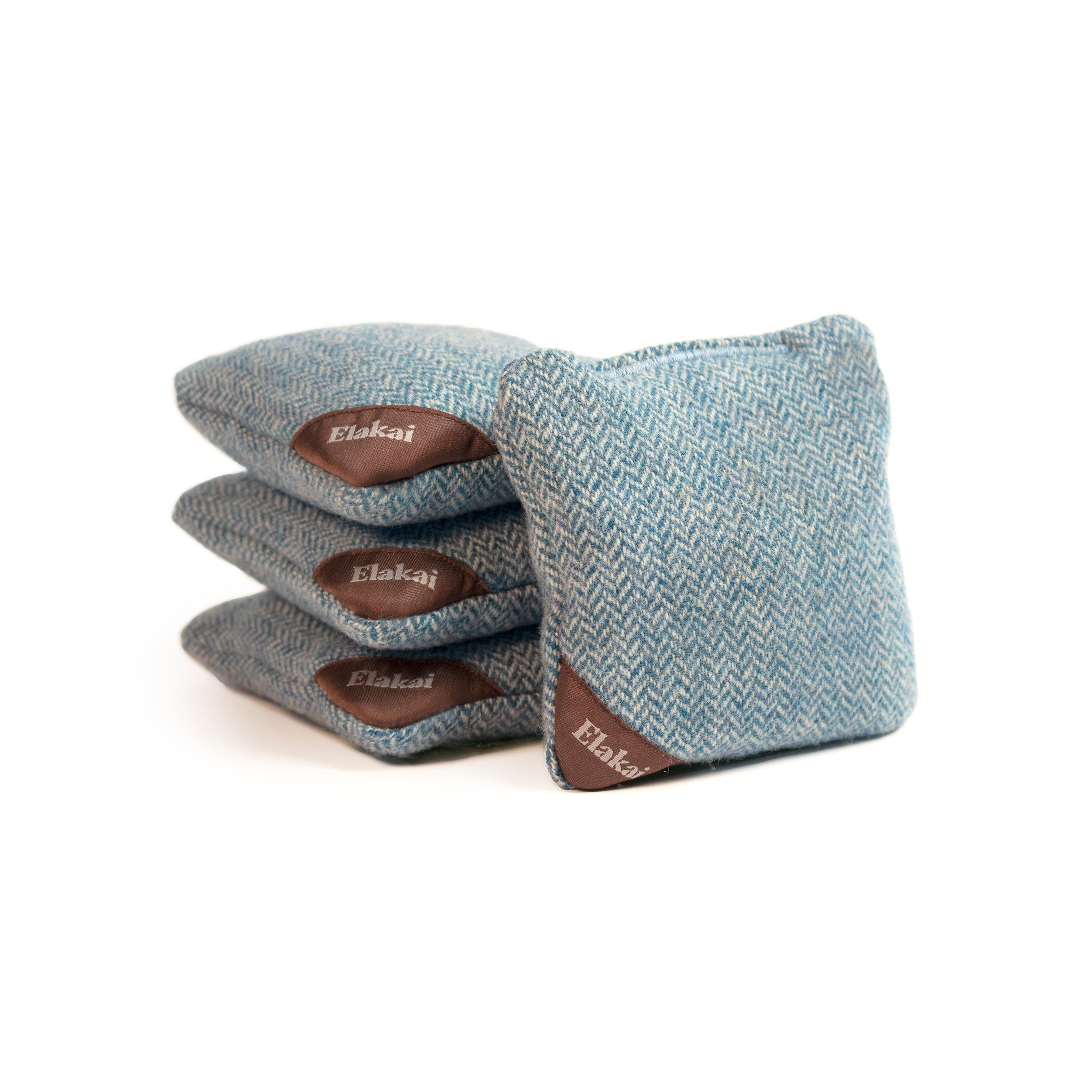 Elakai 1ft x 2ft Blue Mountain Epoxy Resin Wood Compact Travel Cornhole Board Set | Heirloom Boulevard