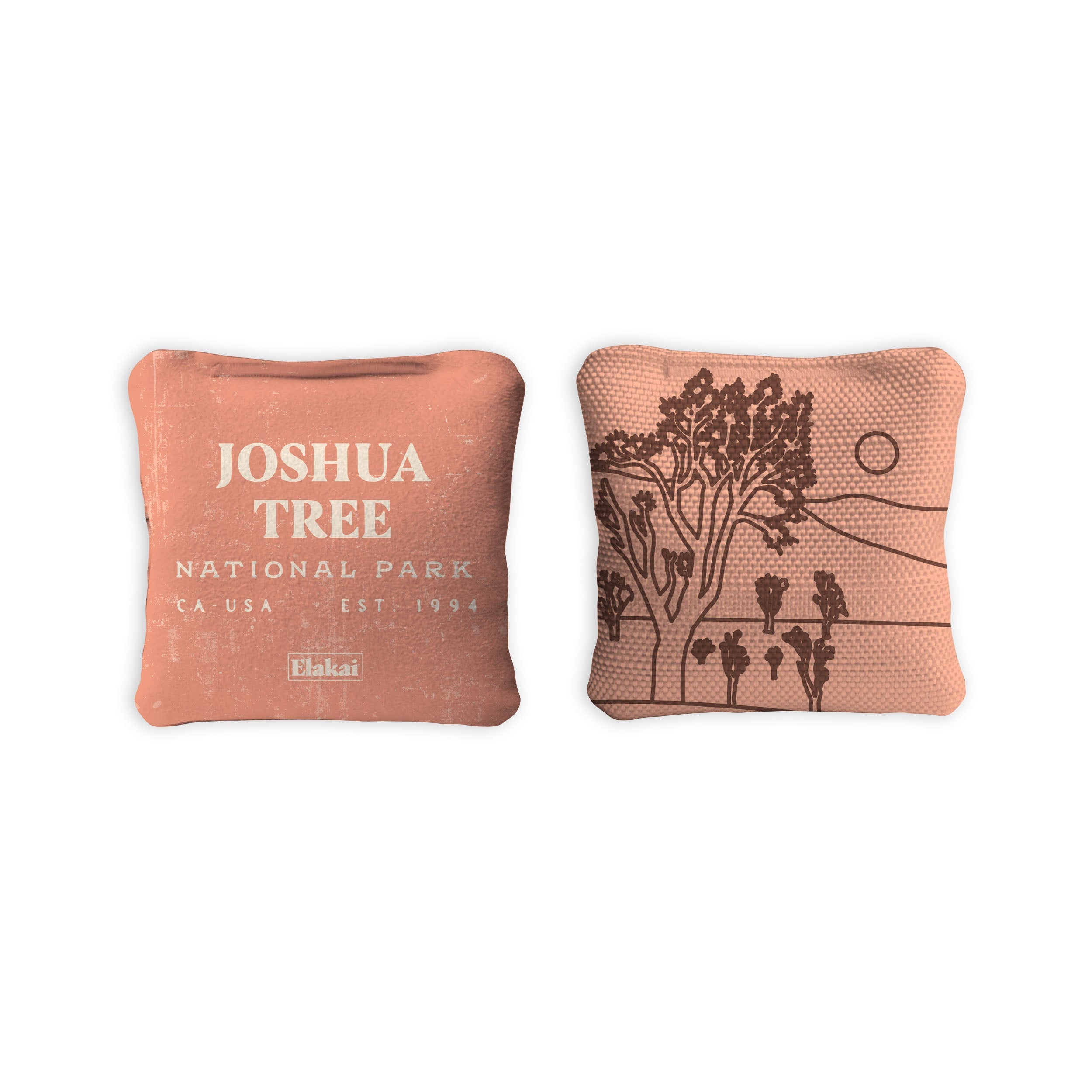 Elakai 1ft x 2ft Joshua Tree National Park Mahogany Pathfinder Cornhole Board Set | Heirloom Boulevard