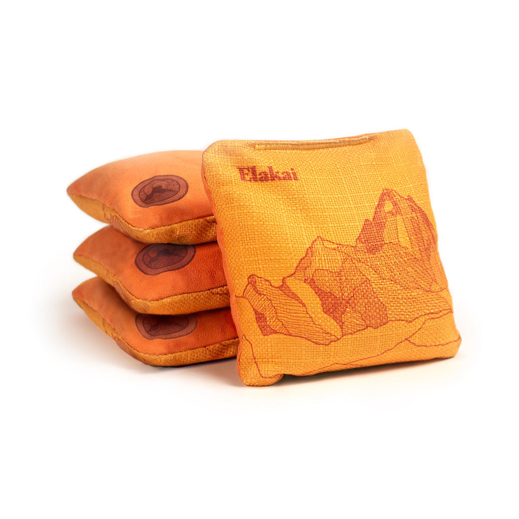 Elakai Mount Elakai Durasuede + Turbo Polyglide Pilot Versacraft Cornhole Bags Marigold Yelllow | Heirloom Boulevard