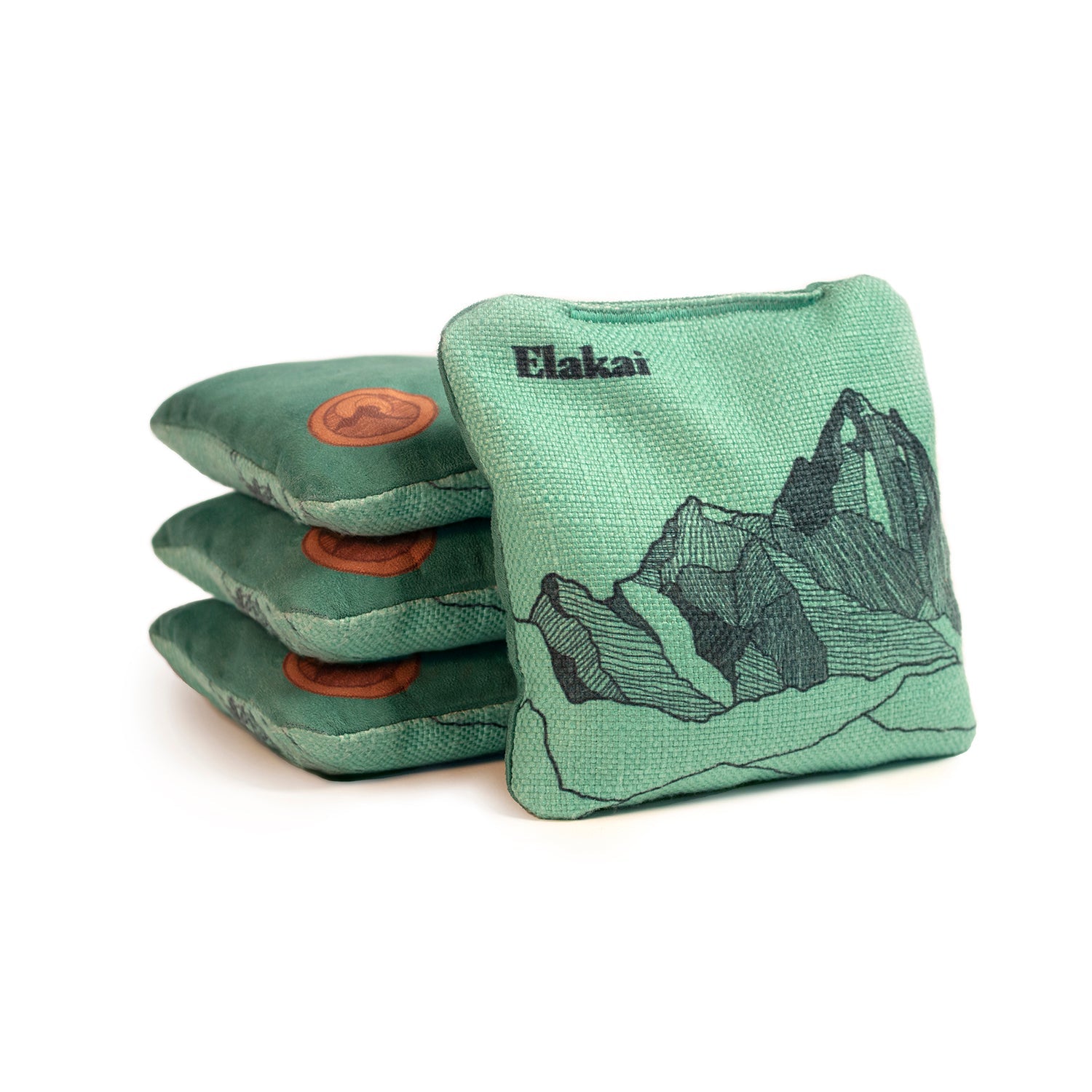 Elakai Mount Elakai Durasuede + Turbo Polyglide Pilot Versacraft Cornhole Bags Caribbean Green | Heirloom Boulevard