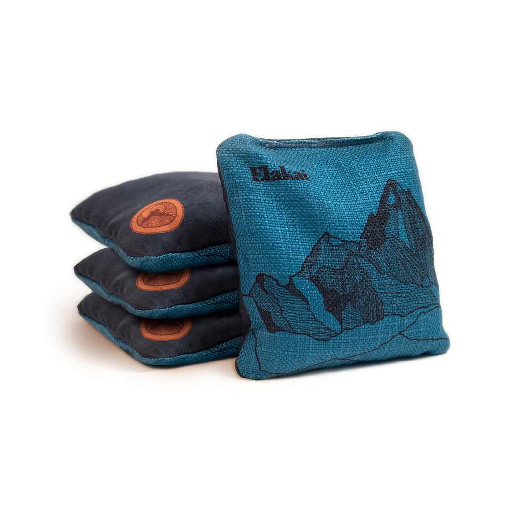 Elakai Mount Elakai Durasuede + Turbo Polyglide Pilot Versacraft Cornhole Bags Lake Blue | Heirloom Boulevard