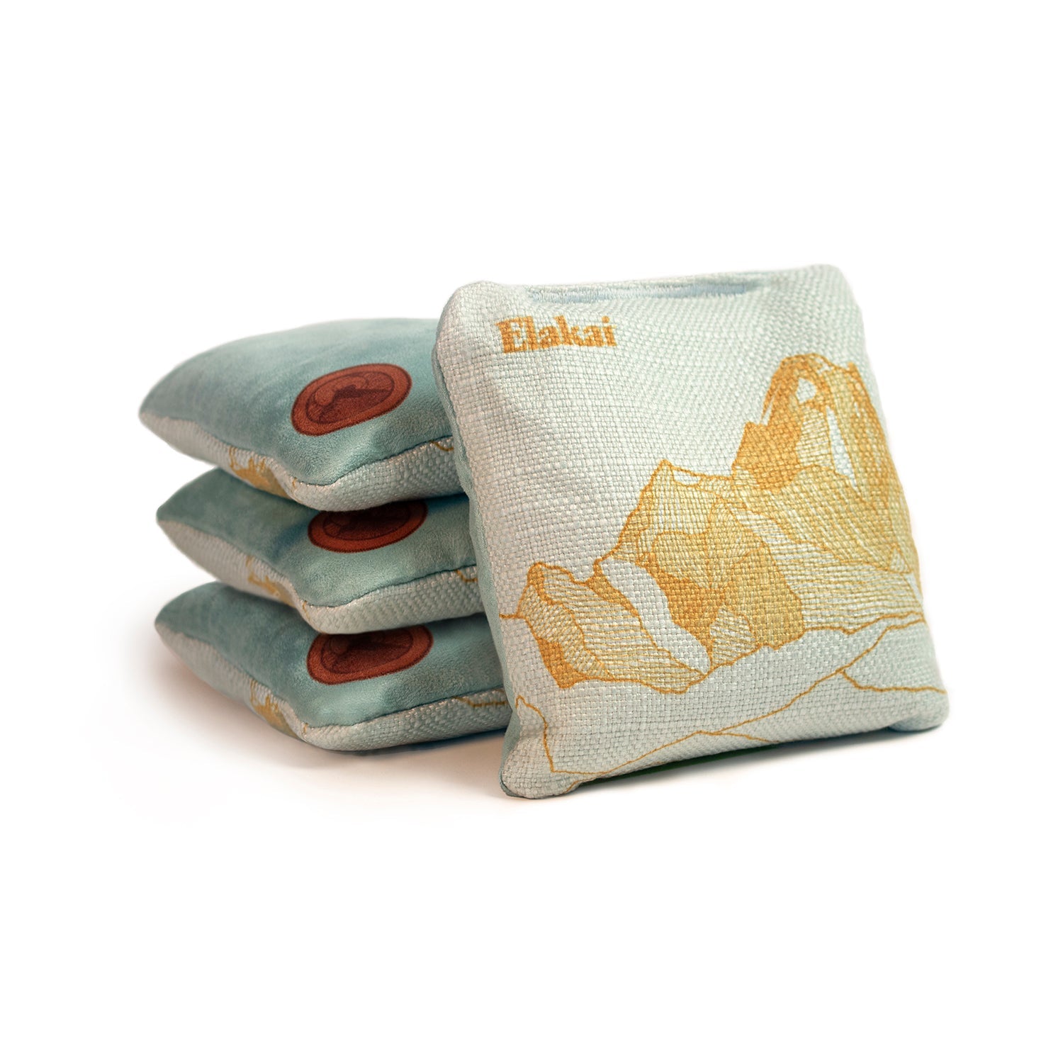 Elakai Mount Elakai Durasuede + Turbo Polyglide Pilot Versacraft Cornhole Bags Mineral Blue | Heirloom Boulevard