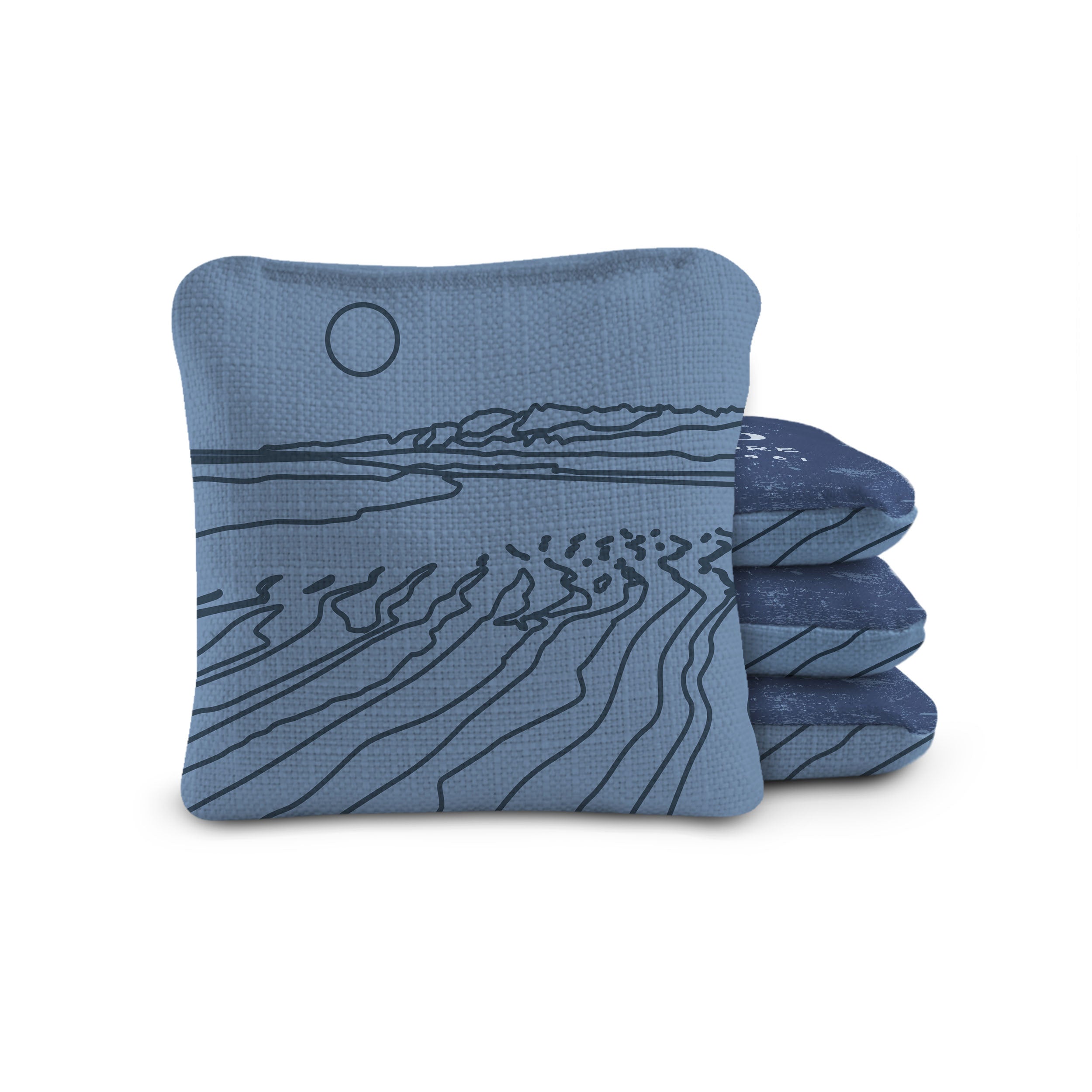 Elakai Cape Cod National Seashore Durasuede + Turbo Polyglide Pilot Versacraft Cornhole Bags | Heirloom Boulevard