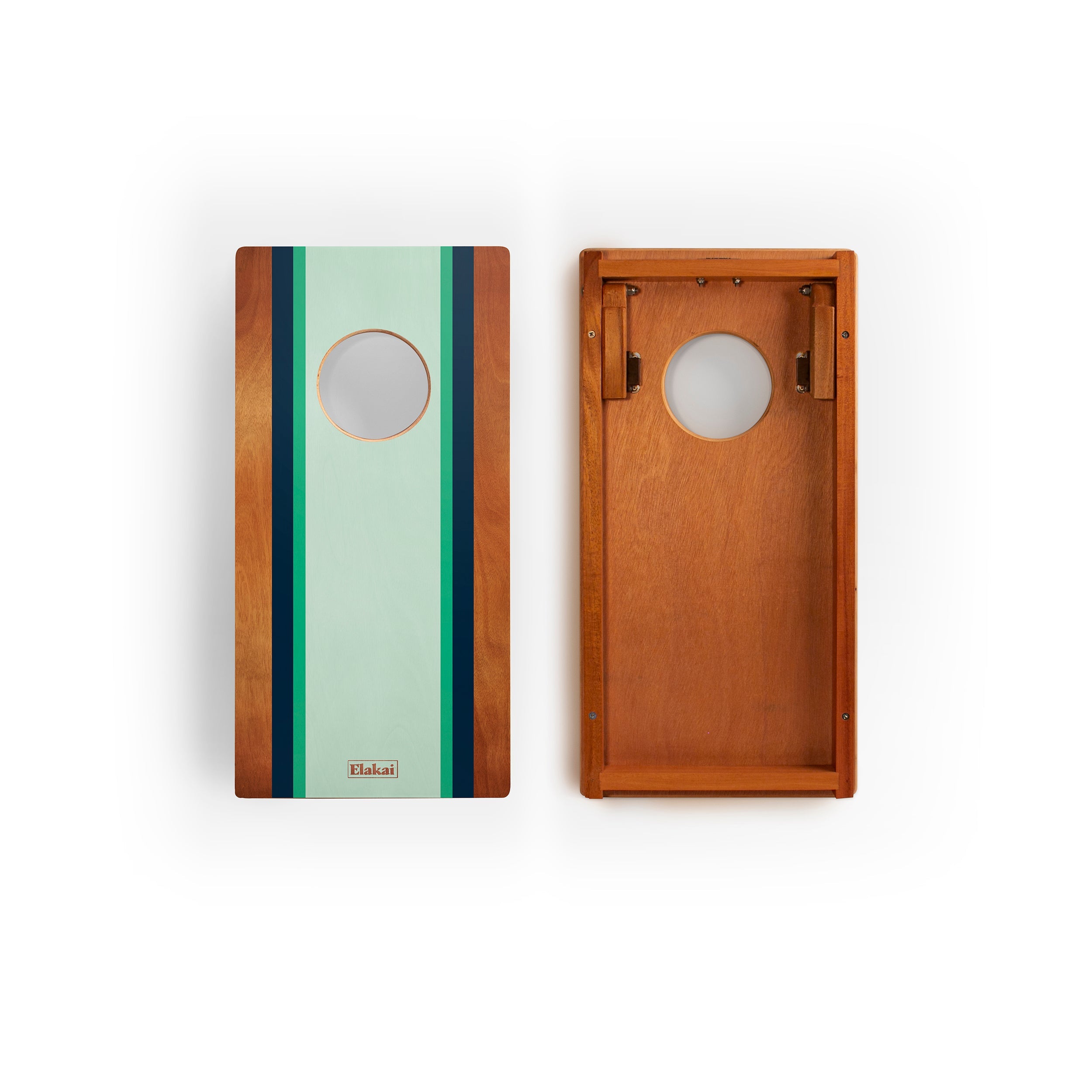 Elakai 1ft x 2ft Gidget Surf Mahogany Pathfinder Cornhole Board Set | Heirloom Boulevard