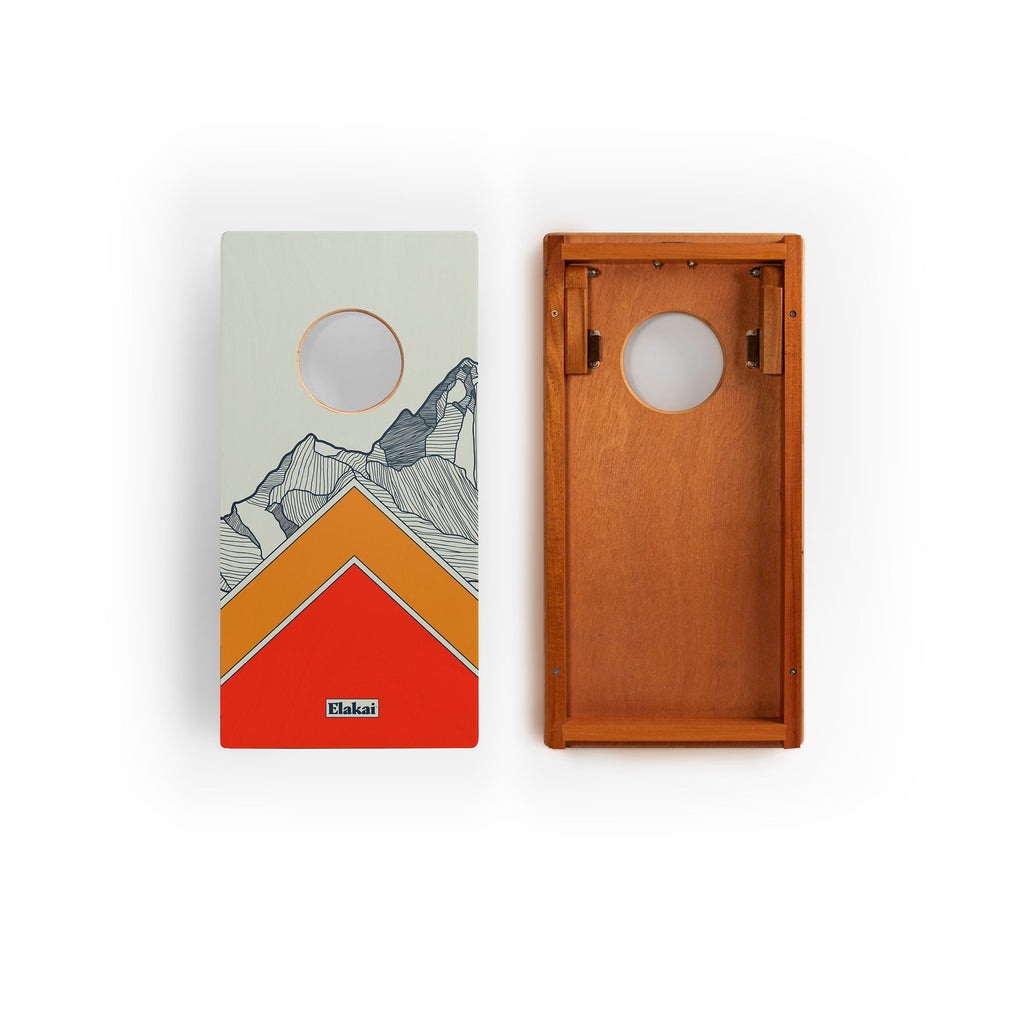 Elakai 1ft x 2ft Mount Elakai Mahogany Pathfinder Cornhole Board Set | Heirloom Boulevard