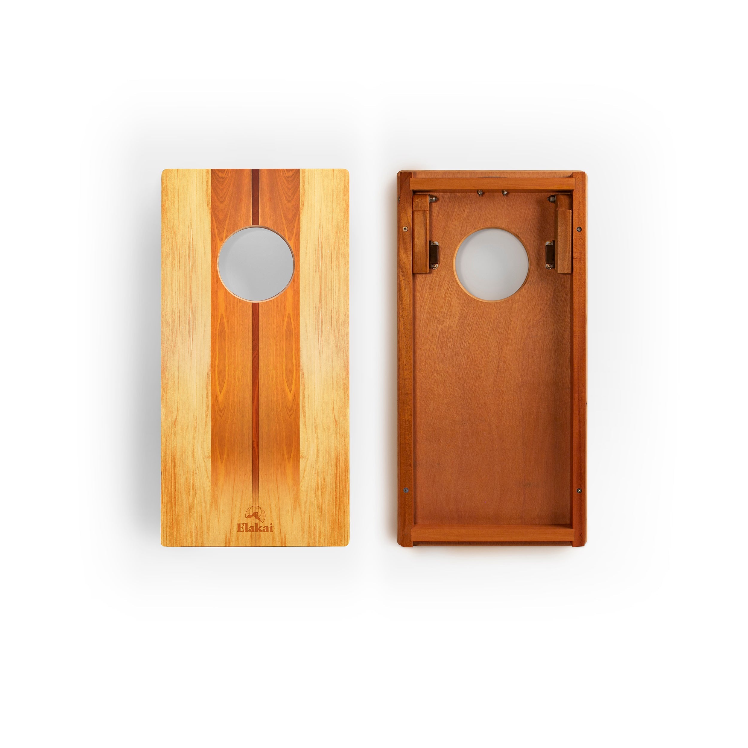 Elakai 1ft x 2ft Woody Mahogany Pathfinder Cornhole Board Set | Heirloom Boulevard