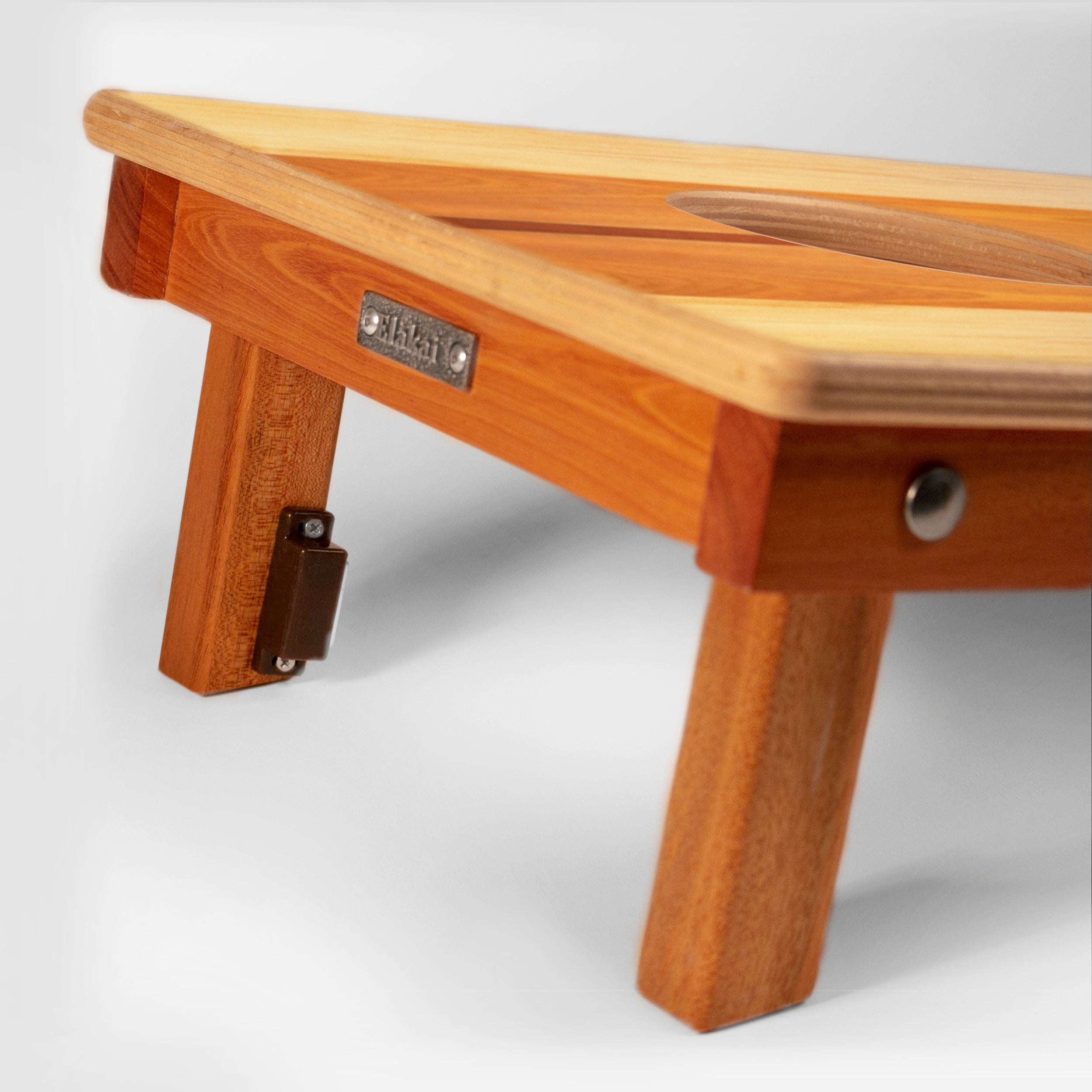 Elakai 1ft x 2ft Woody Mahogany Pathfinder Cornhole Board Set | Heirloom Boulevard