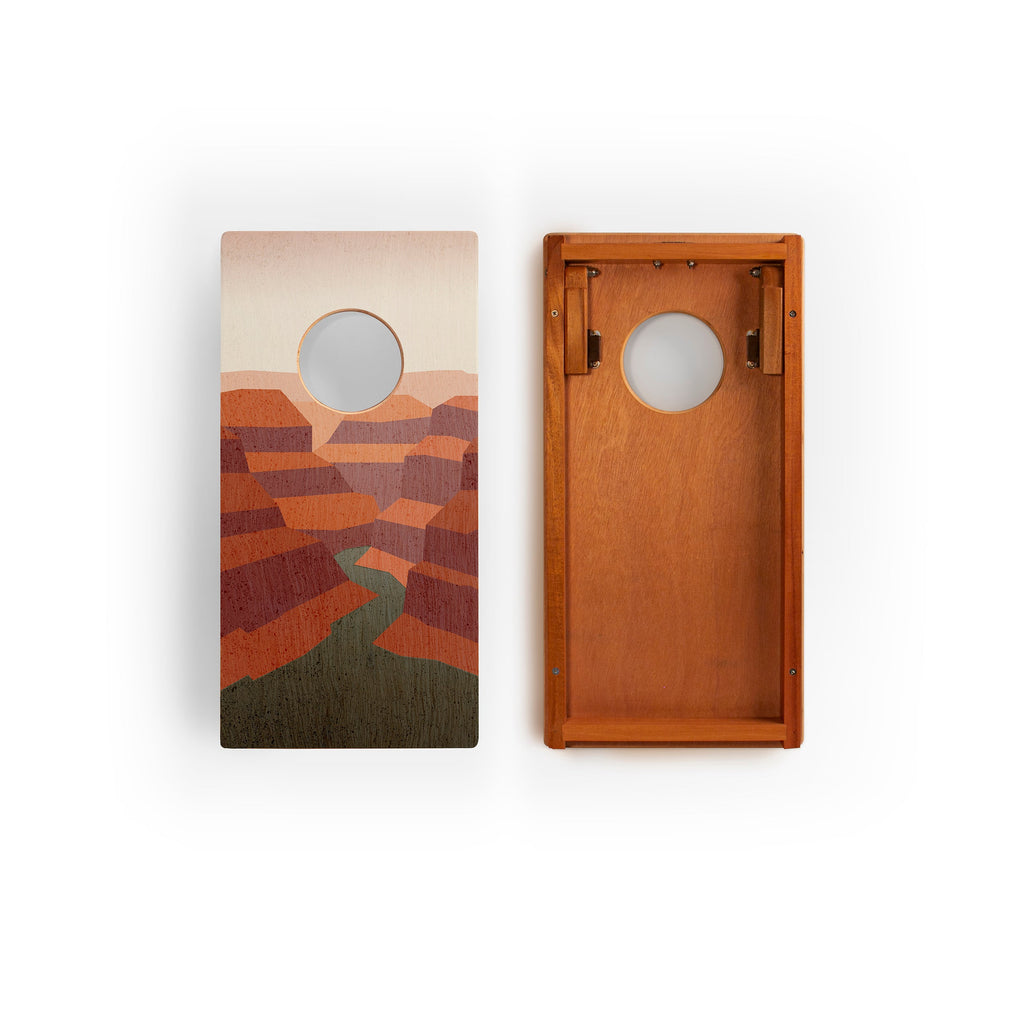 Elakai 1ft x 2ft Grand Canyon National Park Mahogany Pathfinder Cornhole Board Set | Heirloom Boulevard