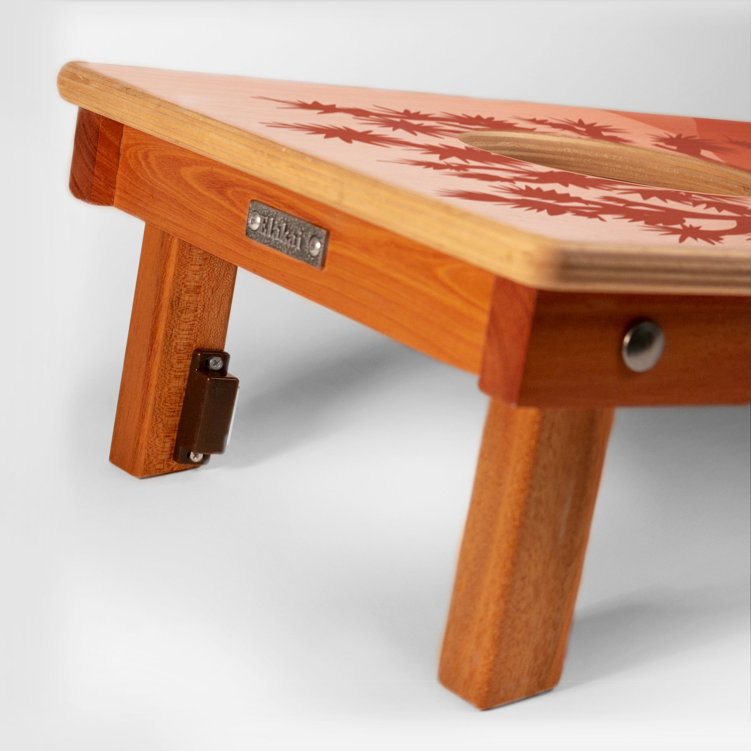 Elakai 1ft x 2ft Joshua Tree National Park Mahogany Pathfinder Cornhole Board Set | Heirloom Boulevard