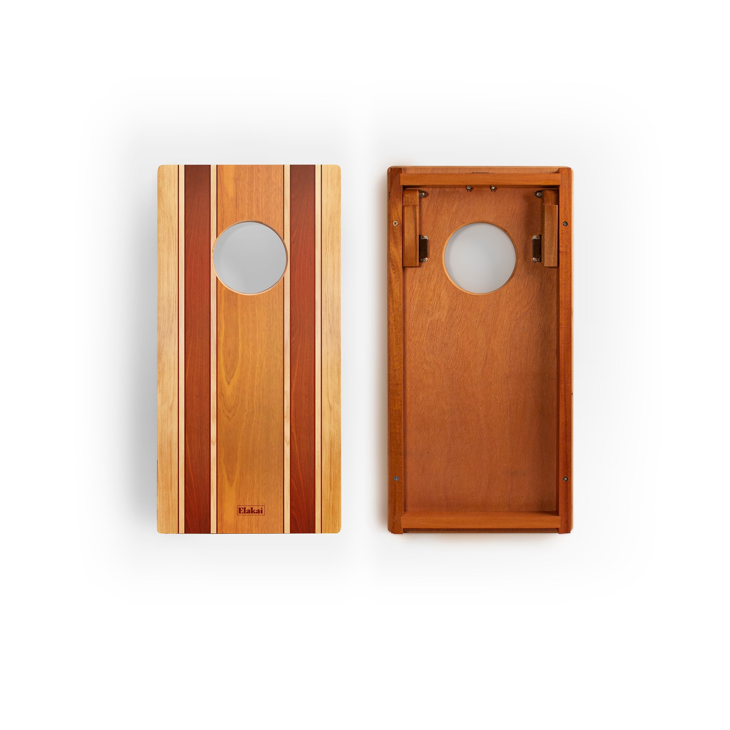 Elakai 1ft x 2ft Classic Woody Mahogany Pathfinder Cornhole Board Set | Heirloom Boulevard