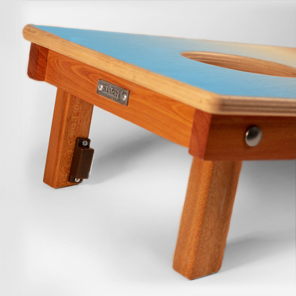 Elakai 1ft x 2ft Pictured Rocks National Park Mahogany Pathfinder Cornhole Board Set | Heirloom Boulevard