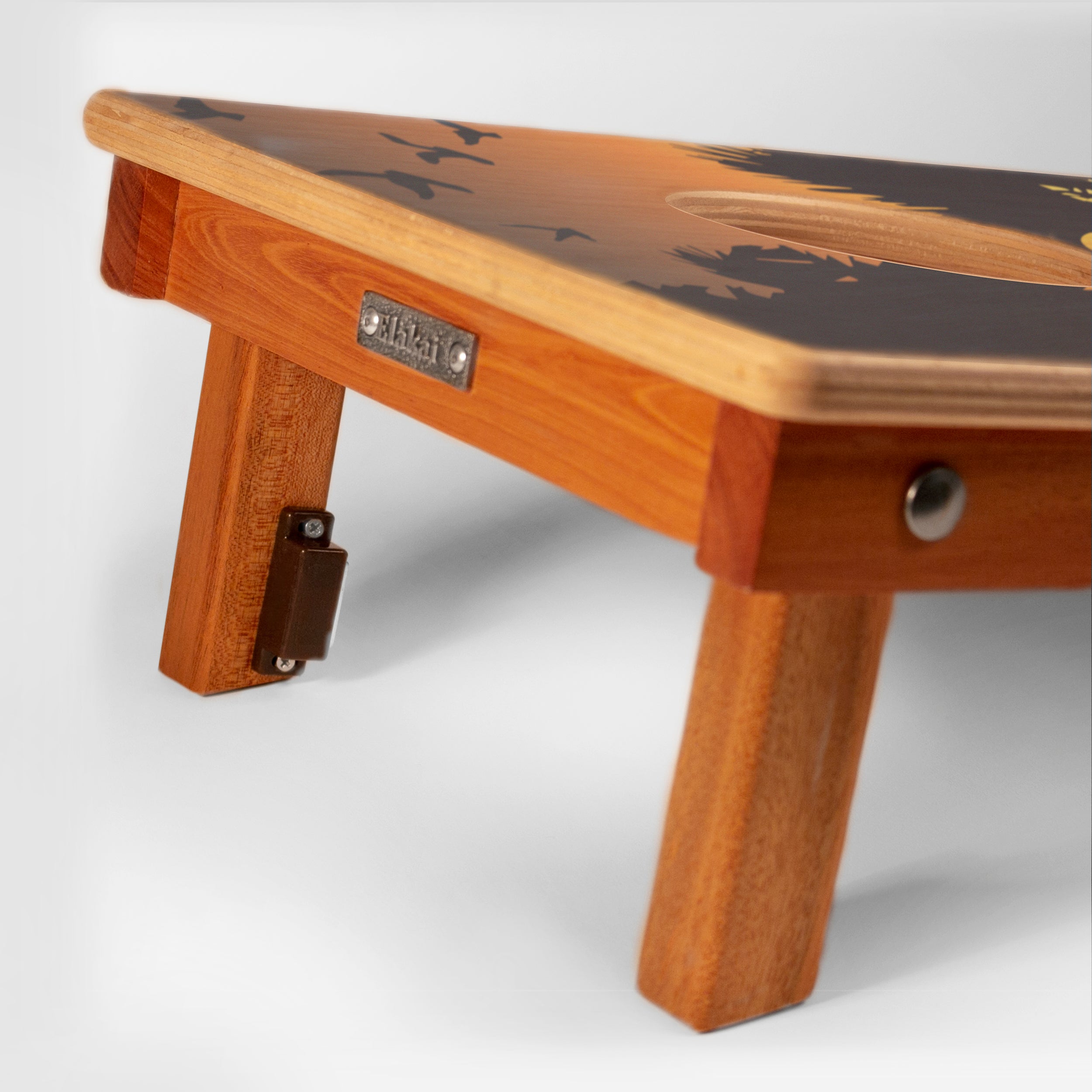 Elakai 1ft x 2ft Virgin Islands National Park Mahogany Pathfinder Cornhole Board Set | Heirloom Boulevard