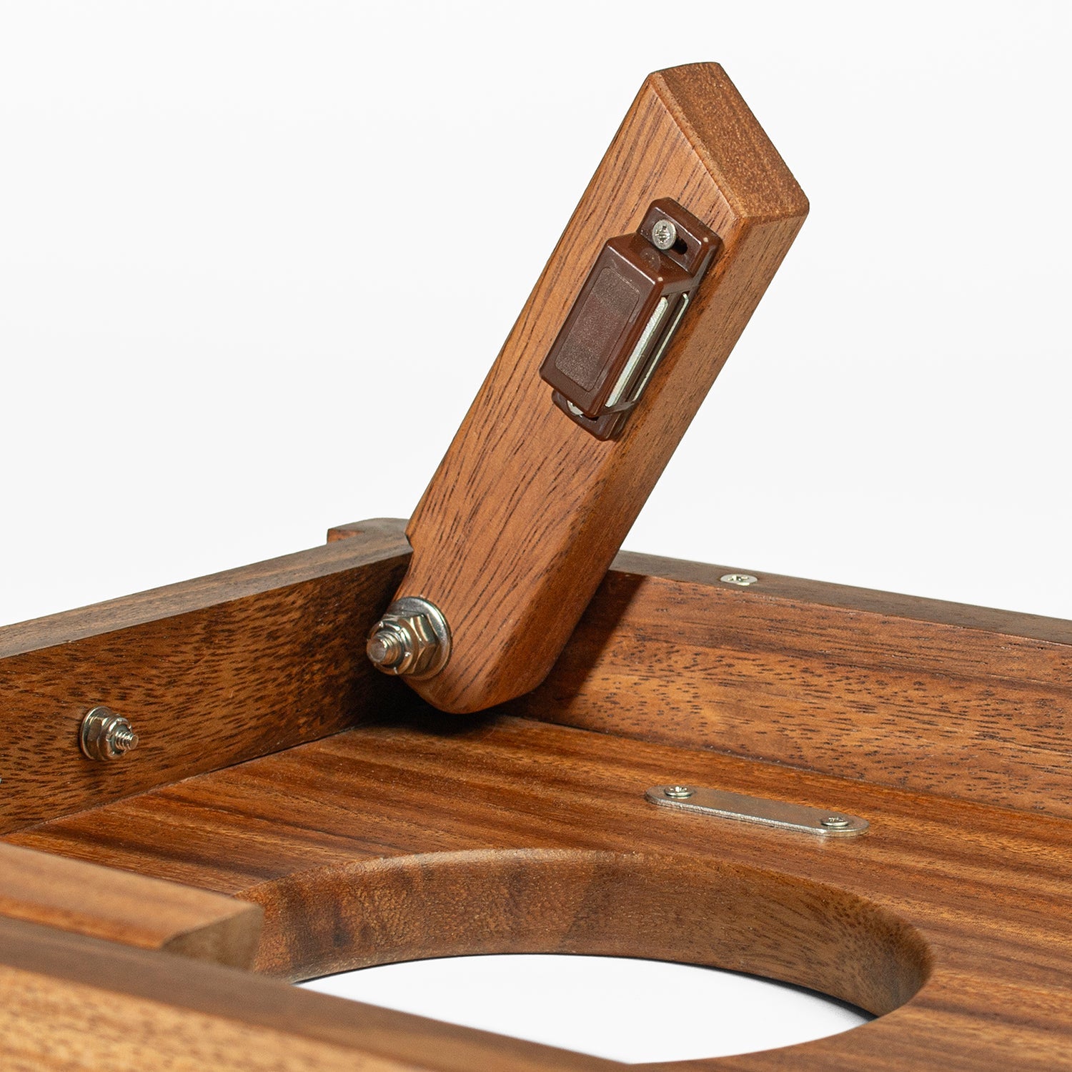 Elakai 1ft x 2ft Orange Mountain Epoxy Resin Wood Compact Travel Cornhole Board Set | Heirloom Boulevard