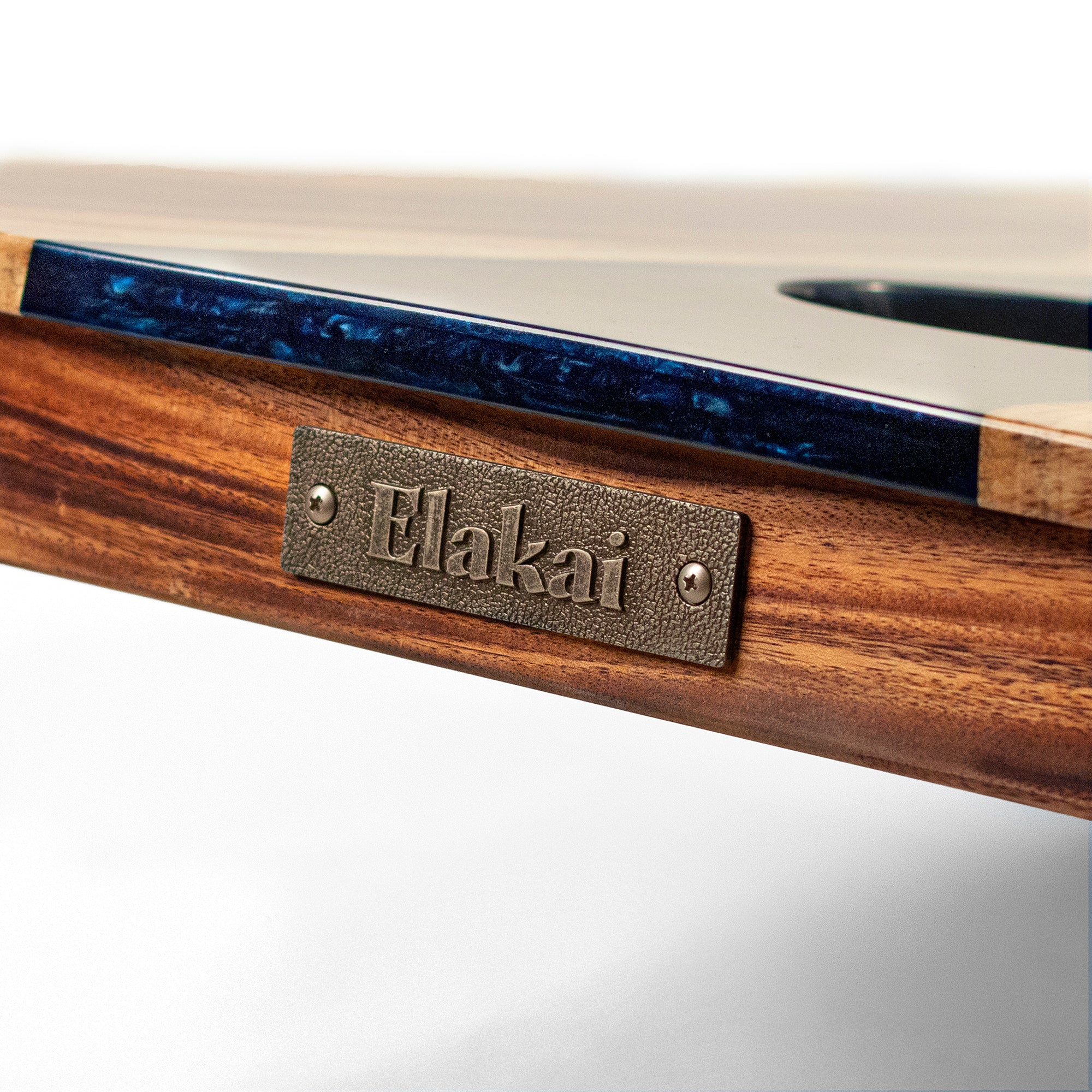 Elakai River Epoxy Resin with Live Edge Acacia Pathfinder ART Cornhole Boards | Heirloom Boulevard