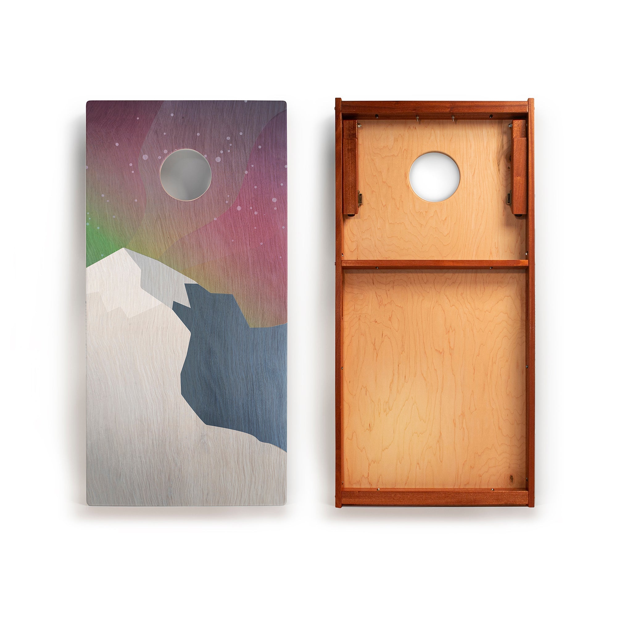 Elakai Aurora National Park Mahogany Pathfinder Cornhole Boards | Heirloom Boulevard