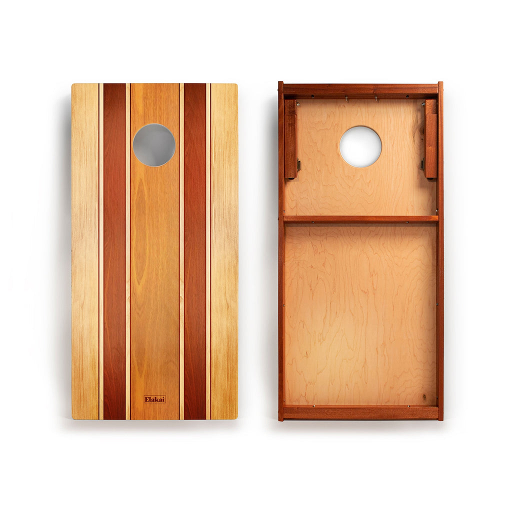 Elakai Classic Woody Mahogany Pathfinder Cornhole Boards | Heirloom Boulevard
