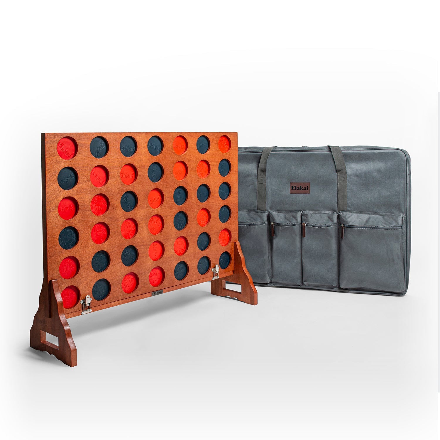 Elakai Mahogany Convoy 4-in-a-Row Game | Heirloom Boulevard