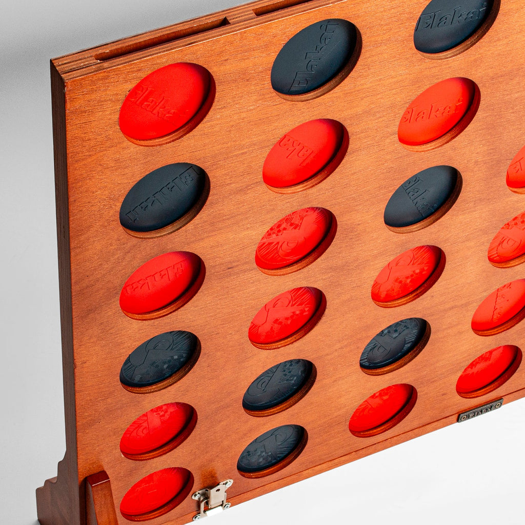 Elakai Mahogany Convoy 4-in-a-Row Game | Heirloom Boulevard