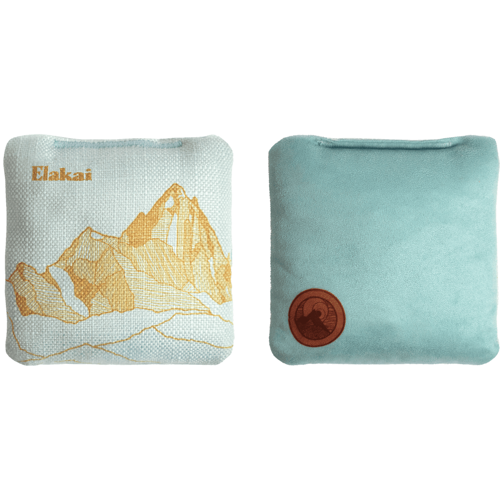 Elakai 1ft x 2ft Gidget Surf Mahogany Pathfinder Cornhole Board Set | Heirloom Boulevard