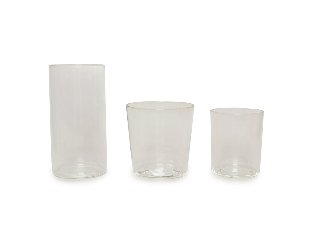 French Presse Linens Handblown Tumbler-Clear | Heirloom Boulevard