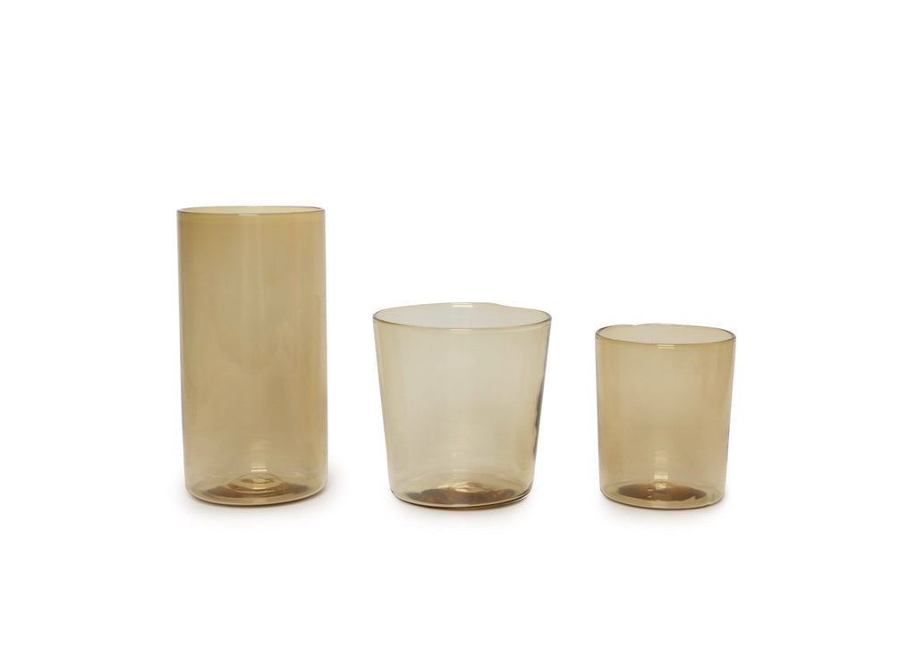 French Presse Linens Handblown Tumbler-Topaz | Heirloom Boulevard