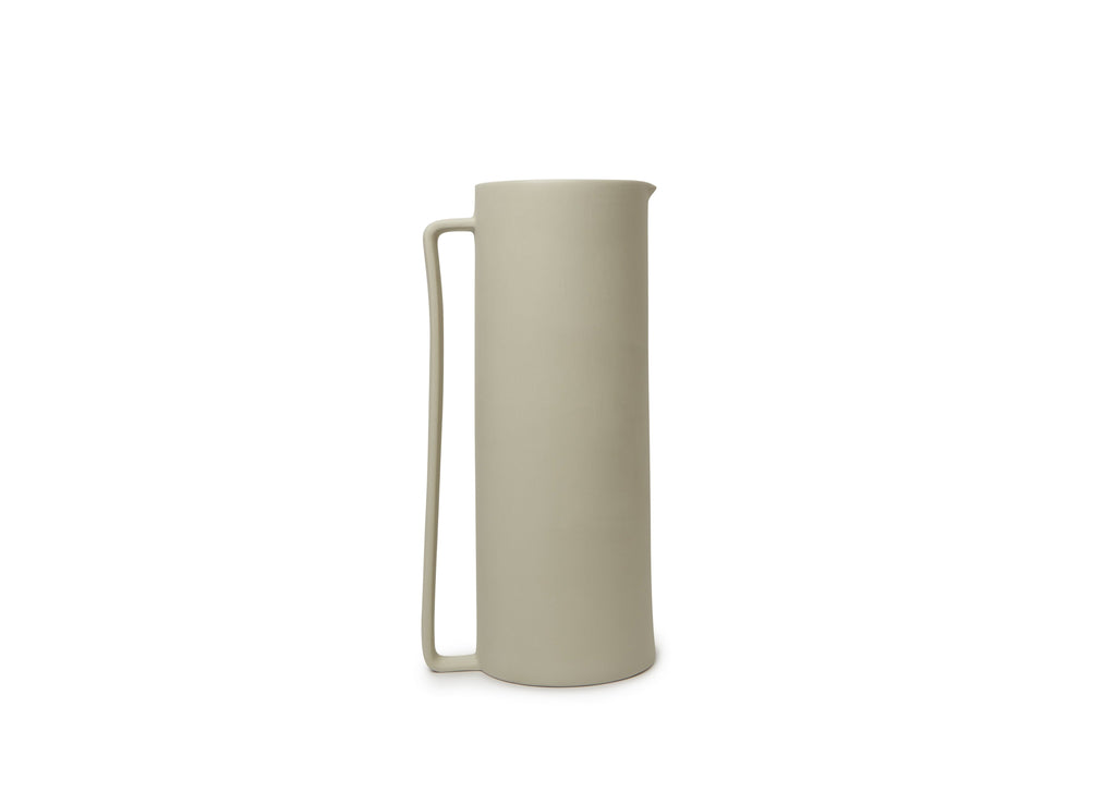 French Presse Linens Onda Pitcher-Bone | Heirloom Boulevard
