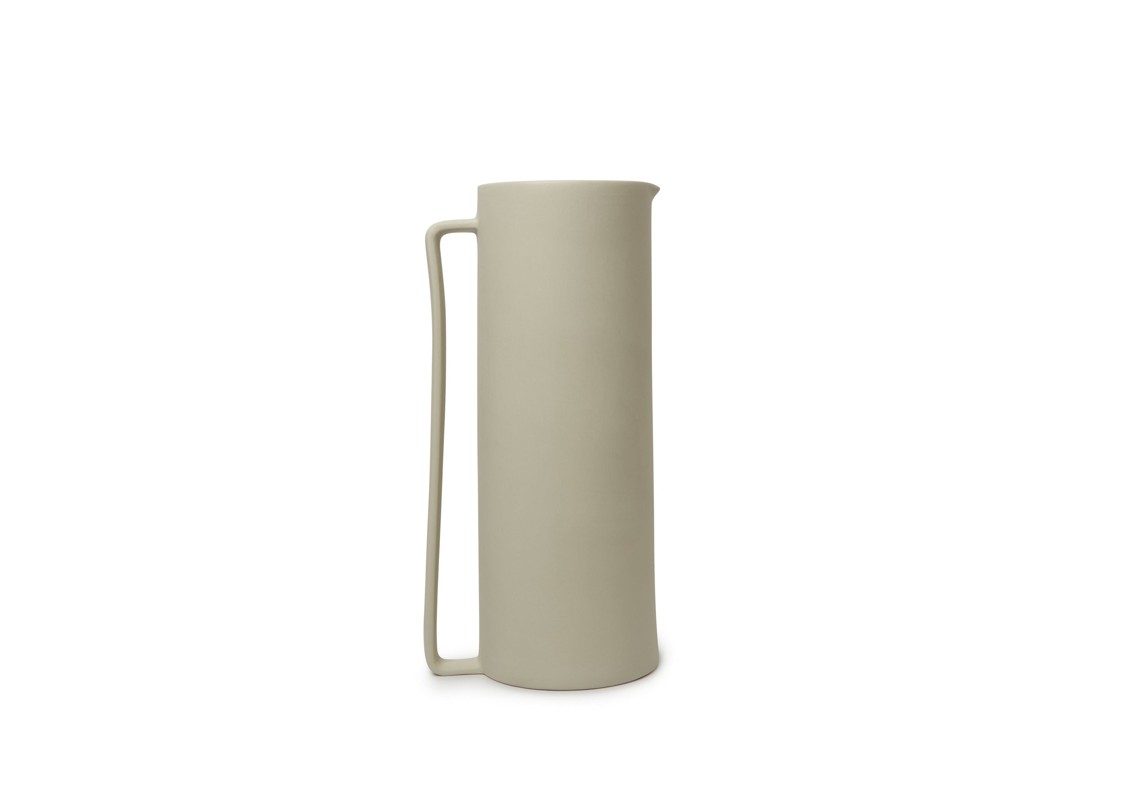 French Presse Linens Onda Pitcher-Bone | Heirloom Boulevard
