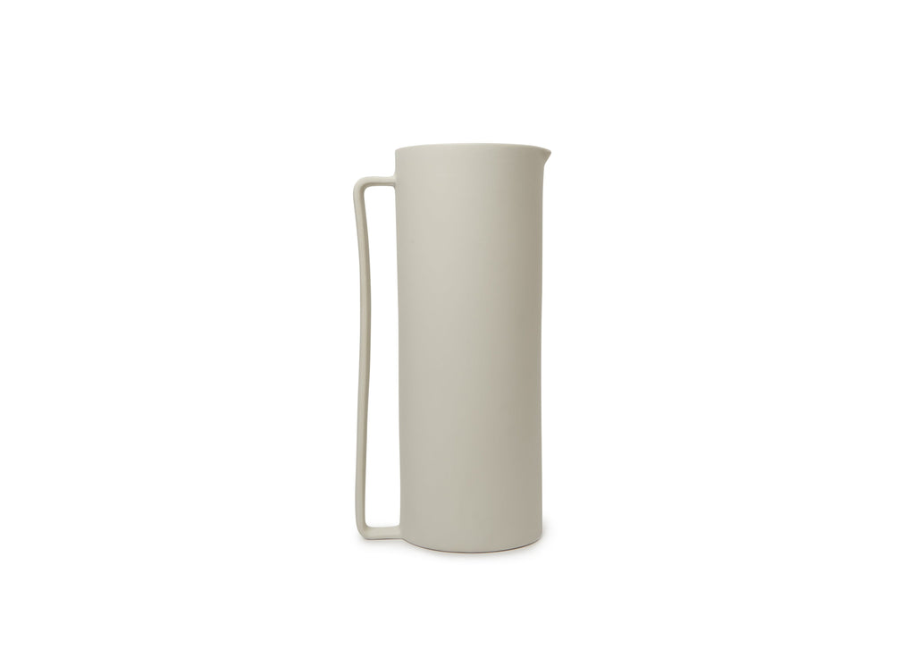 French Presse Linens Onda Pitcher-White | Heirloom Boulevard