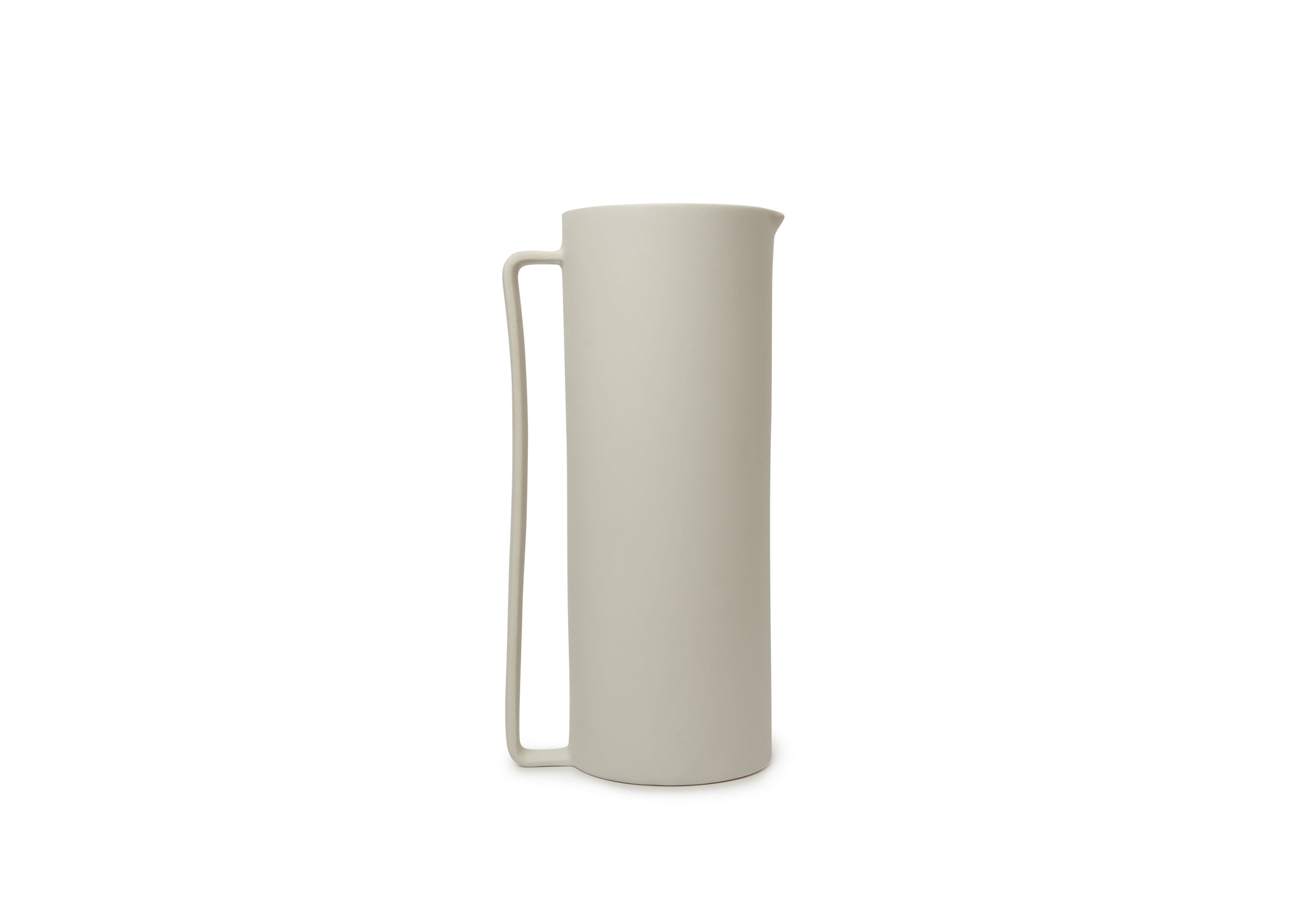 French Presse Linens Onda Pitcher-White | Heirloom Boulevard