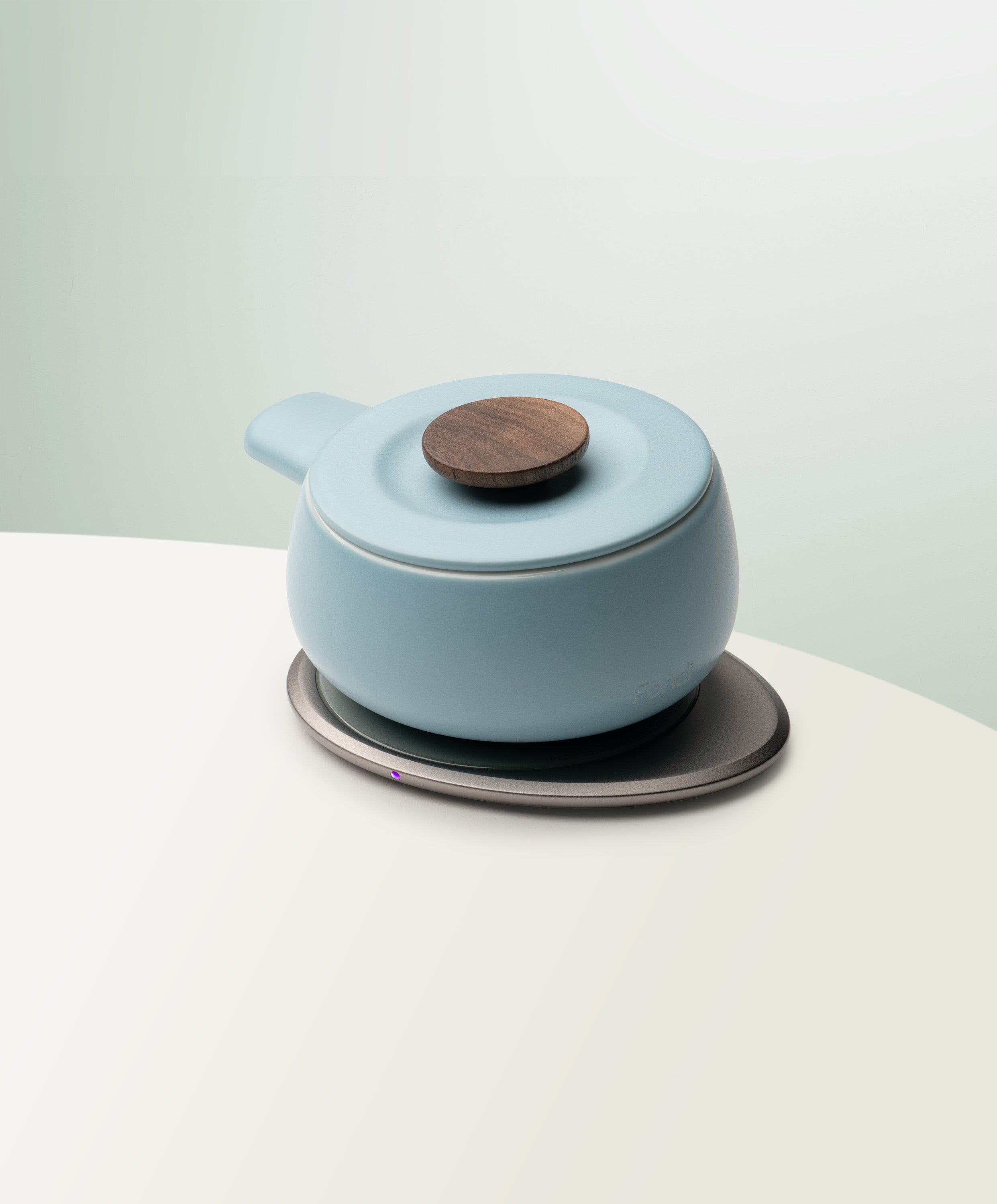 OHOM Fondi Self-heating Fondue Set - Moonmist Blue | Heirloom Boulevard