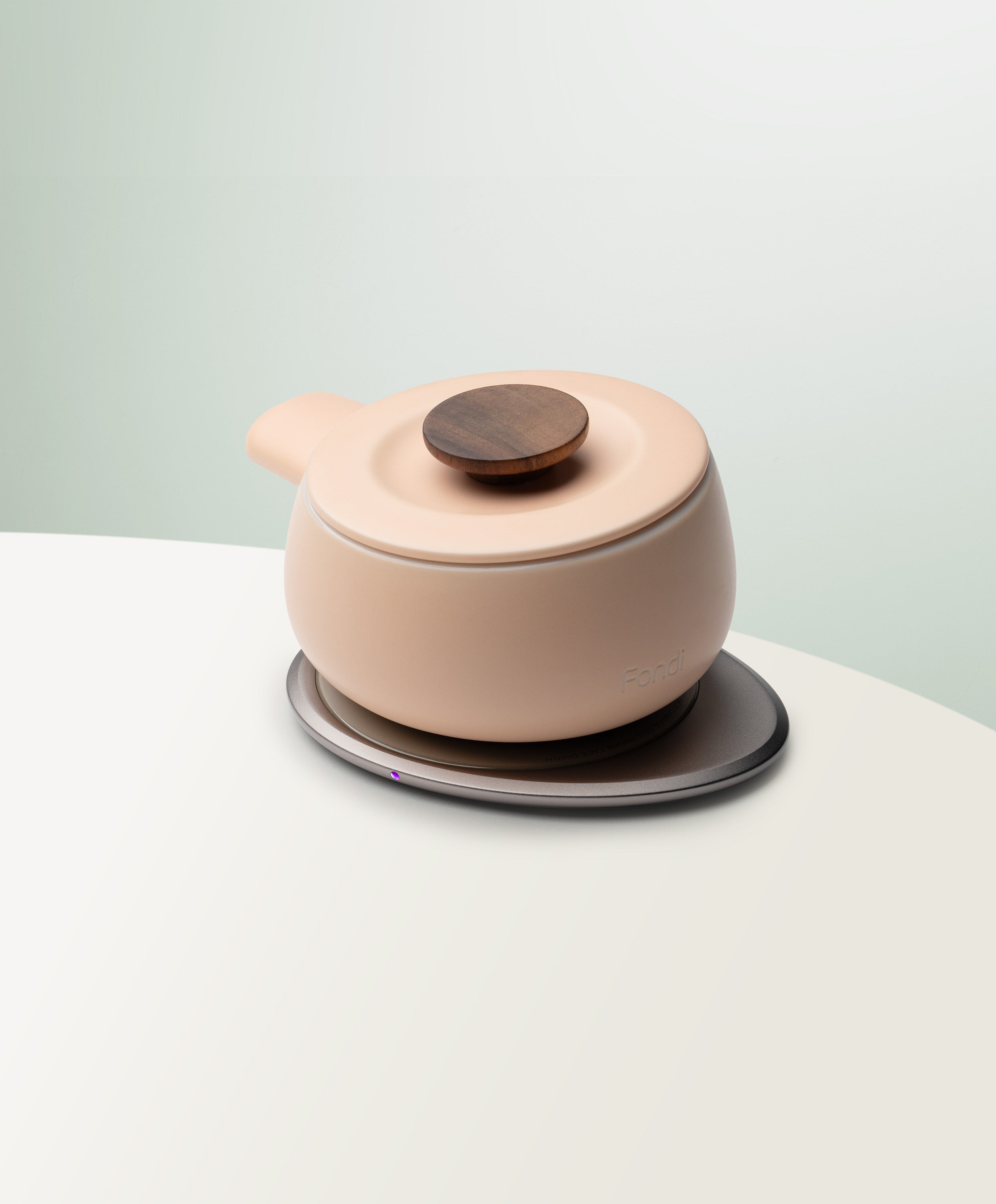 OHOM Fondi Self-heating Fondue Set - Rosy Apricot | Heirloom Boulevard