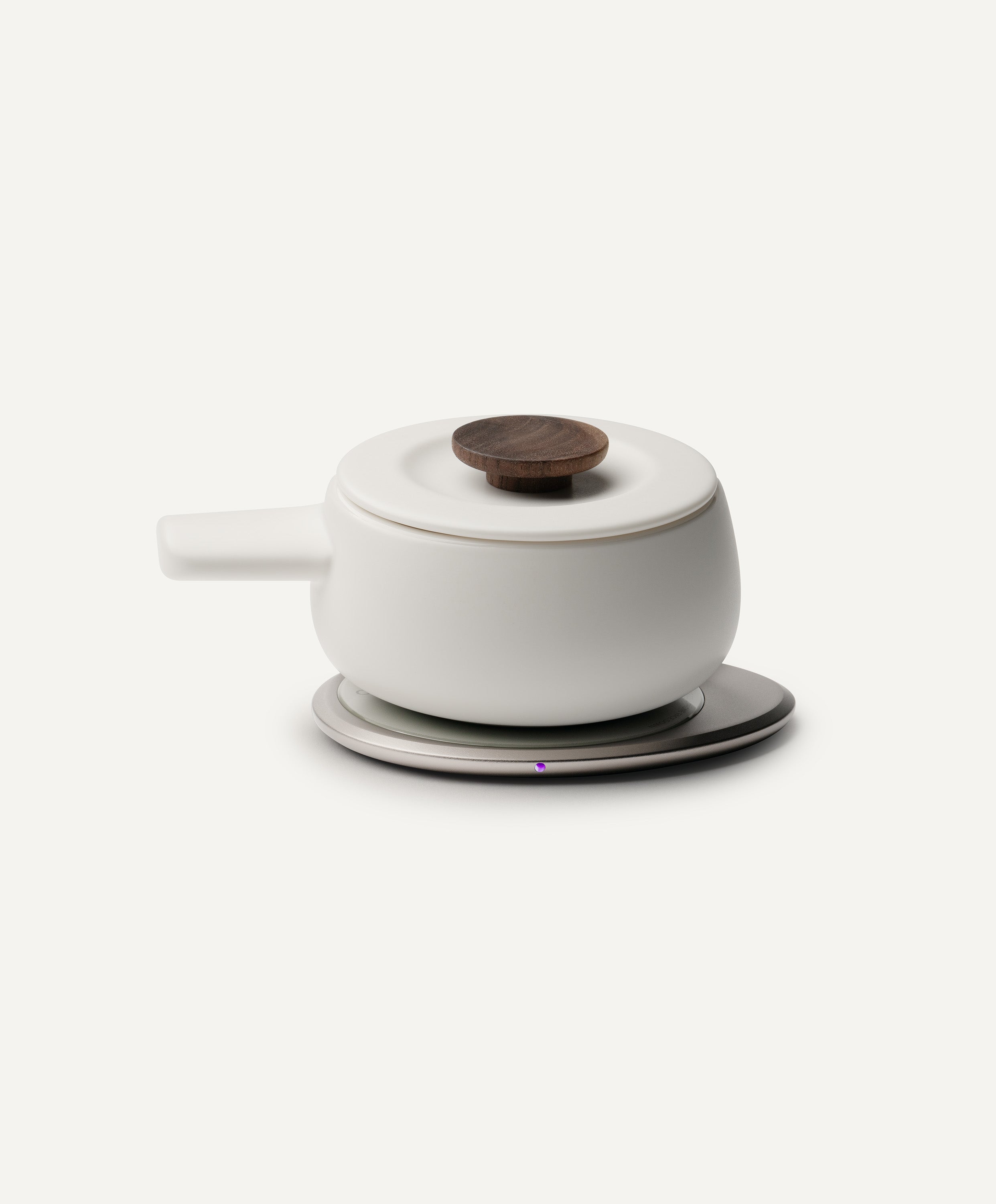 OHOM Fondi Self-heating Fondue Set - Jasmine White | Heirloom Boulevard