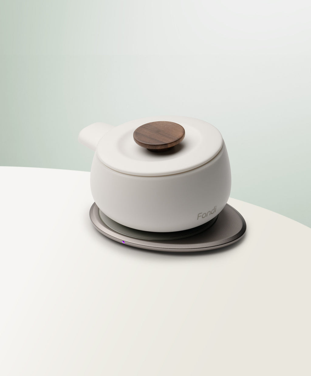 OHOM Fondi Self-heating Fondue Set - Jasmine White | Heirloom Boulevard