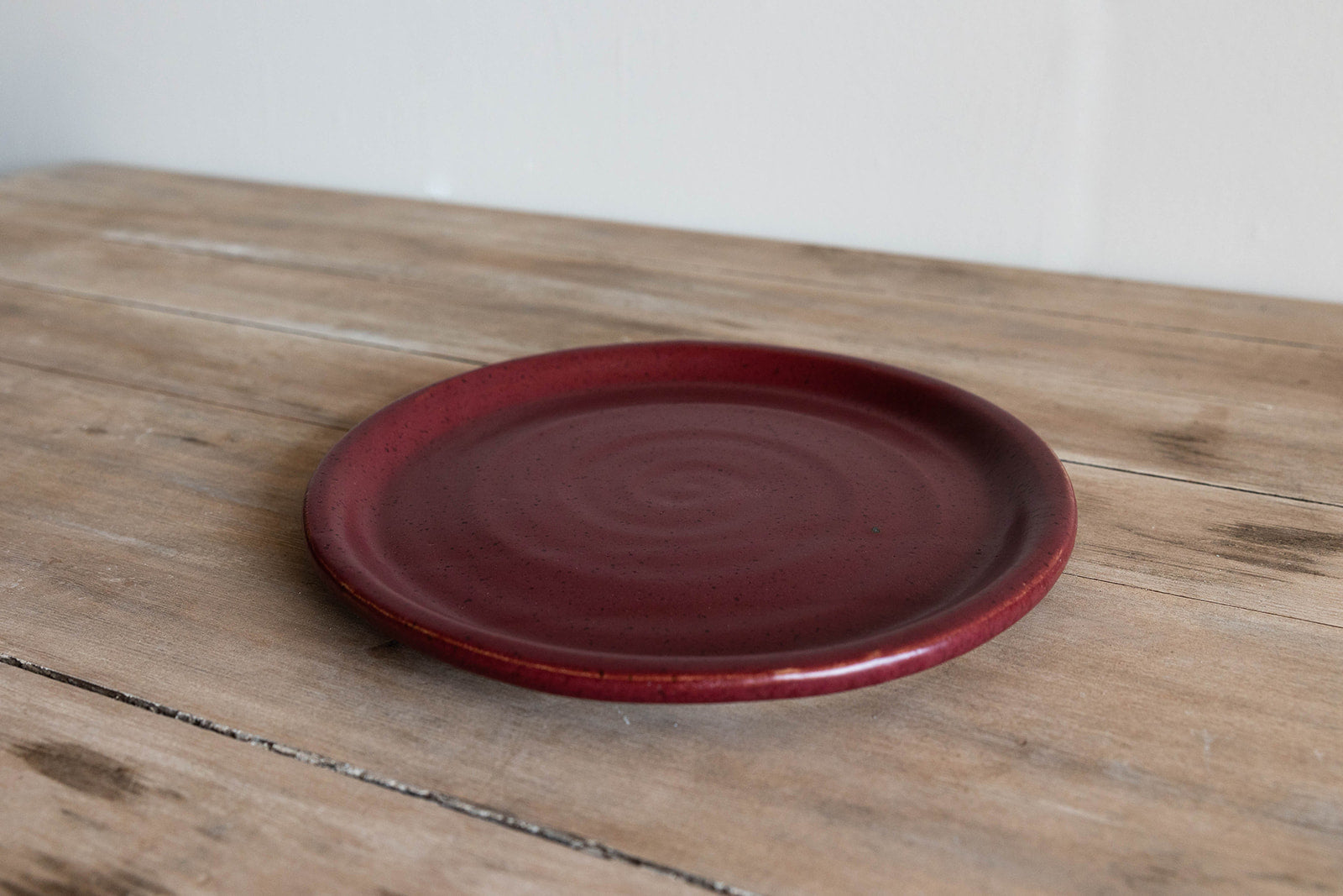 KJ Pottery Dinner Plate Ruby | Heirloom Boulevard