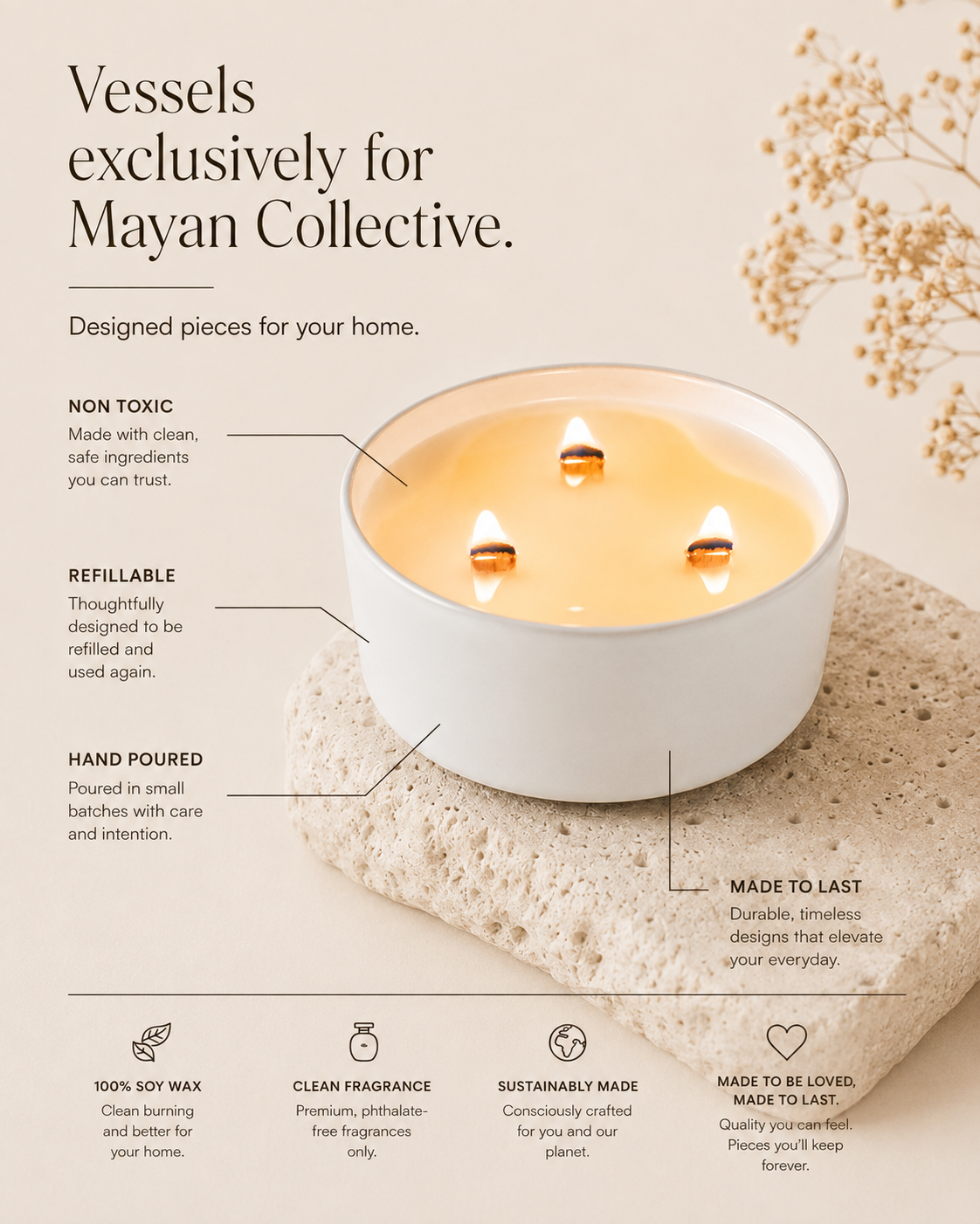 Pumpkin + Pie Crust Soy Wax Candle 10oz | Heirloom Boulevard