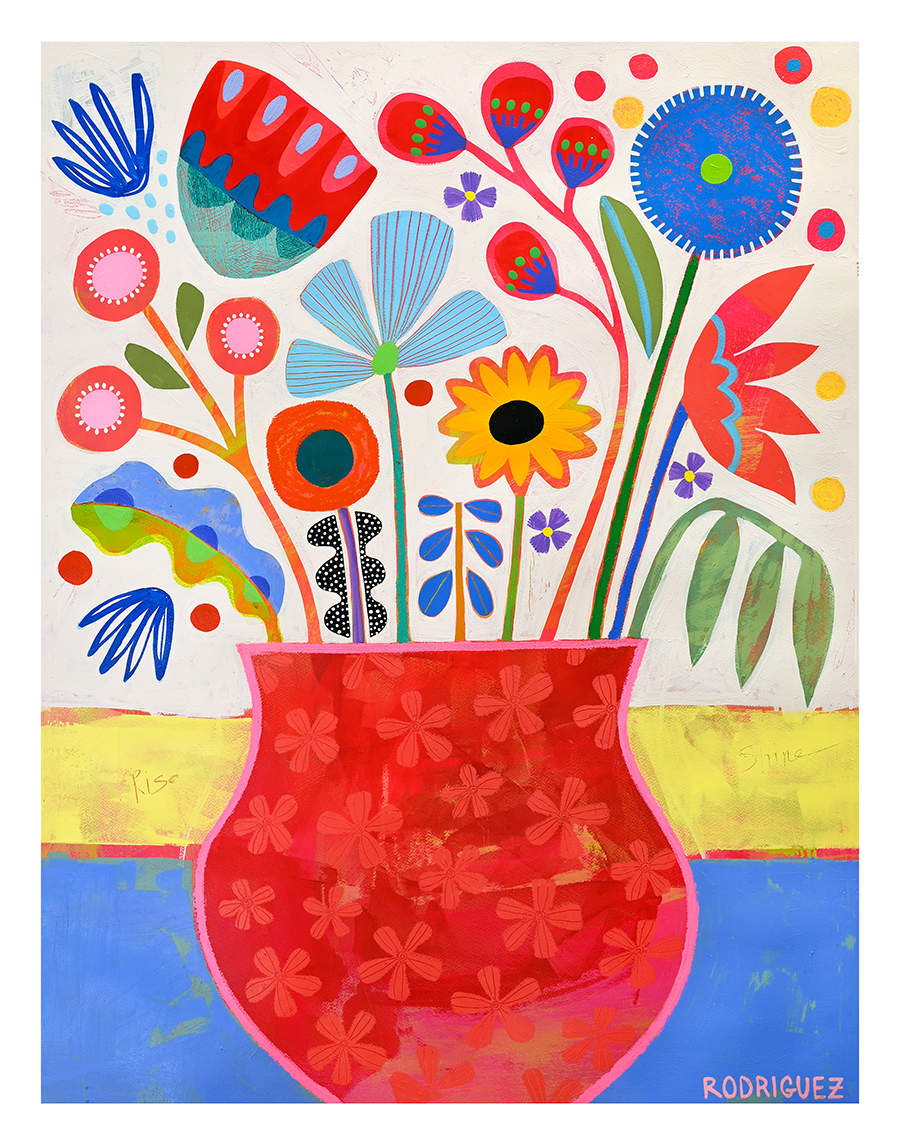 FLOWER VASE STUDY 2 PRINT Marianne Angeli Rodriguez Gallery | Heirloom Boulevard