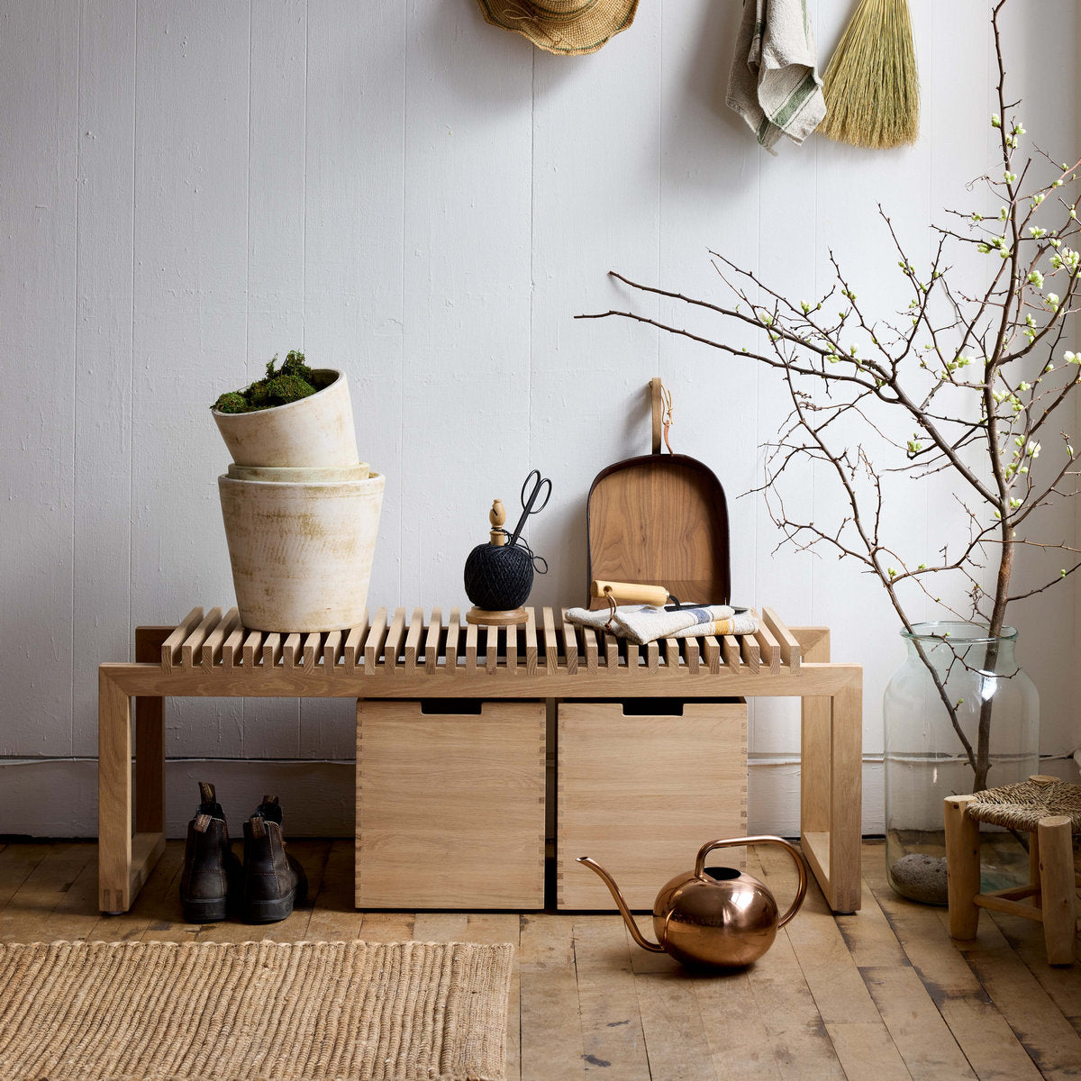 Bloomist Basic Planter, White Patina | Heirloom Boulevard