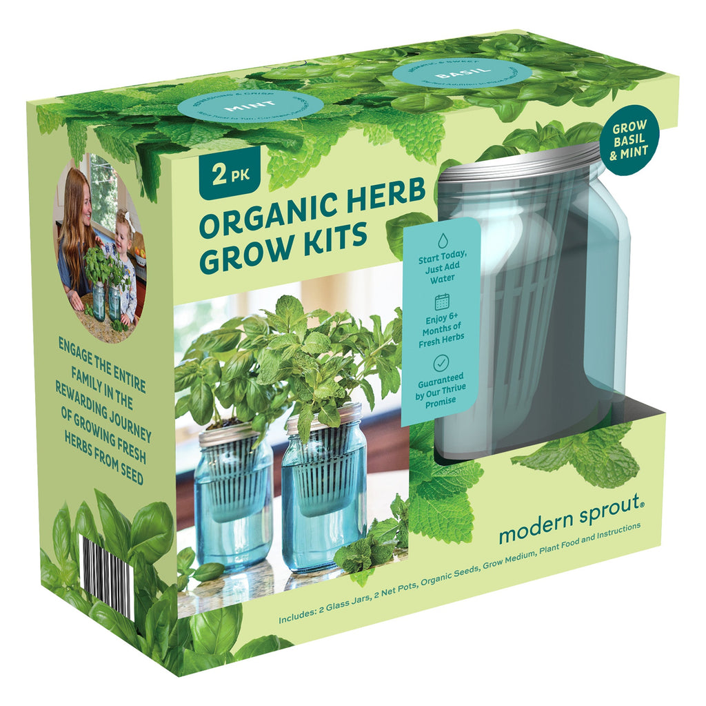 Modern Sprout Garden Jars - Organic Herbs