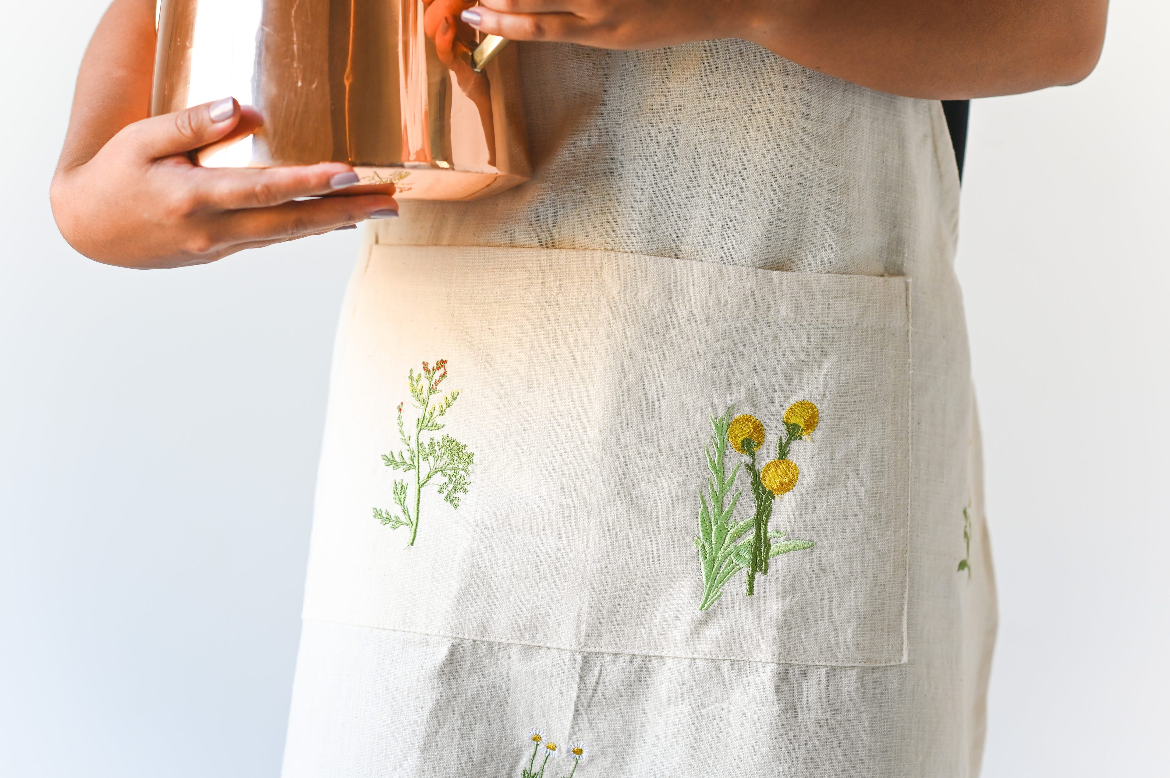 Galley & Fen Botanical Embroidered Apron | Heirloom Boulevard