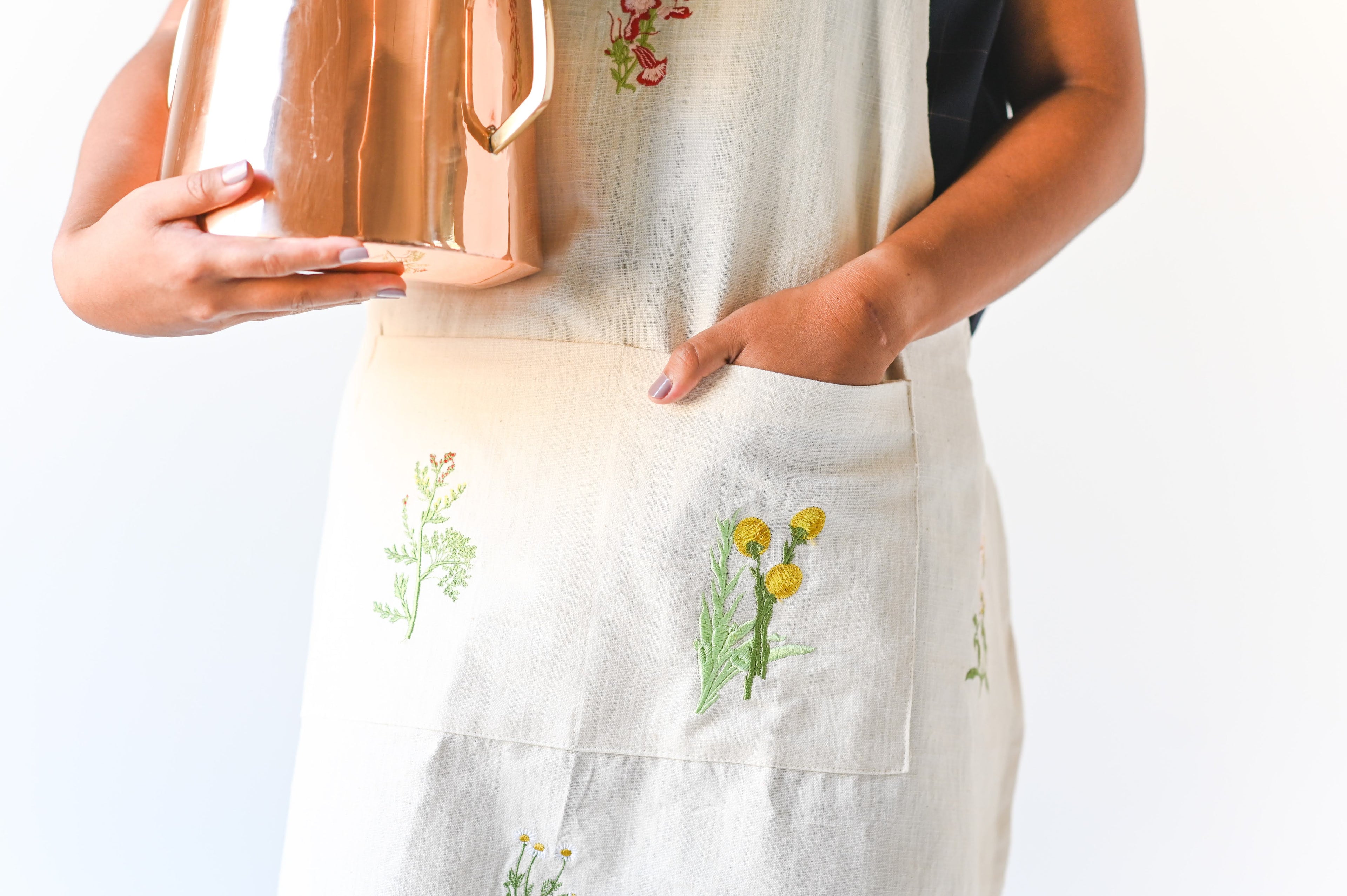 Galley & Fen Botanical Embroidered Apron | Heirloom Boulevard