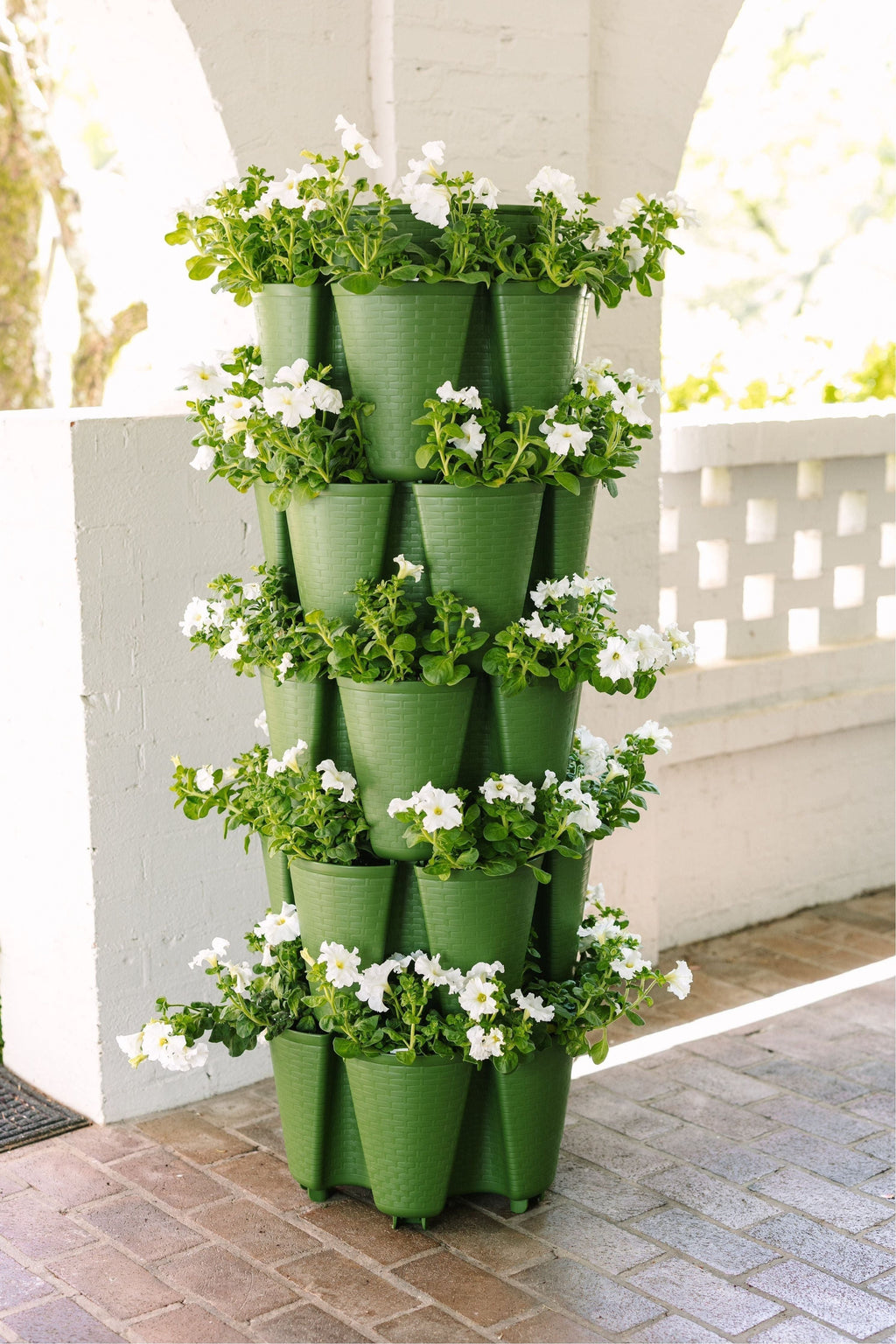 5 Tier GreenStalk Garden Original Vertical Planter - Basket Weave Texture | Heirloom Boulevard