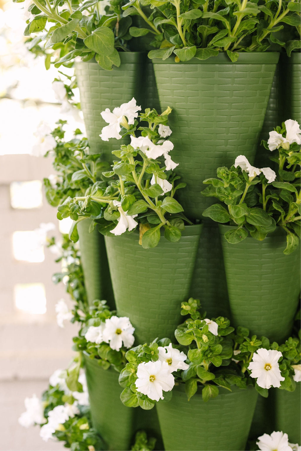 5 Tier GreenStalk Garden Original Vertical Planter - Basket Weave Texture | Heirloom Boulevard