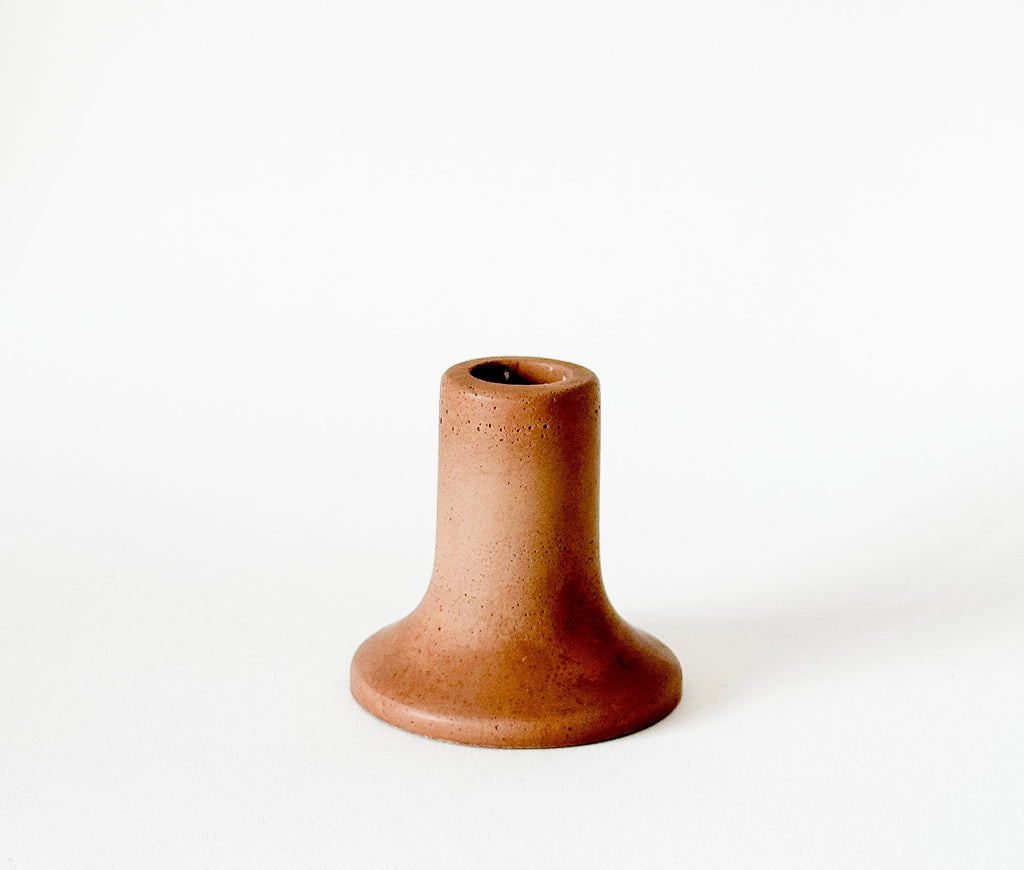 Mina Tall Taper Candle Holder - Minimalist Concrete Design | Sunday Nomad