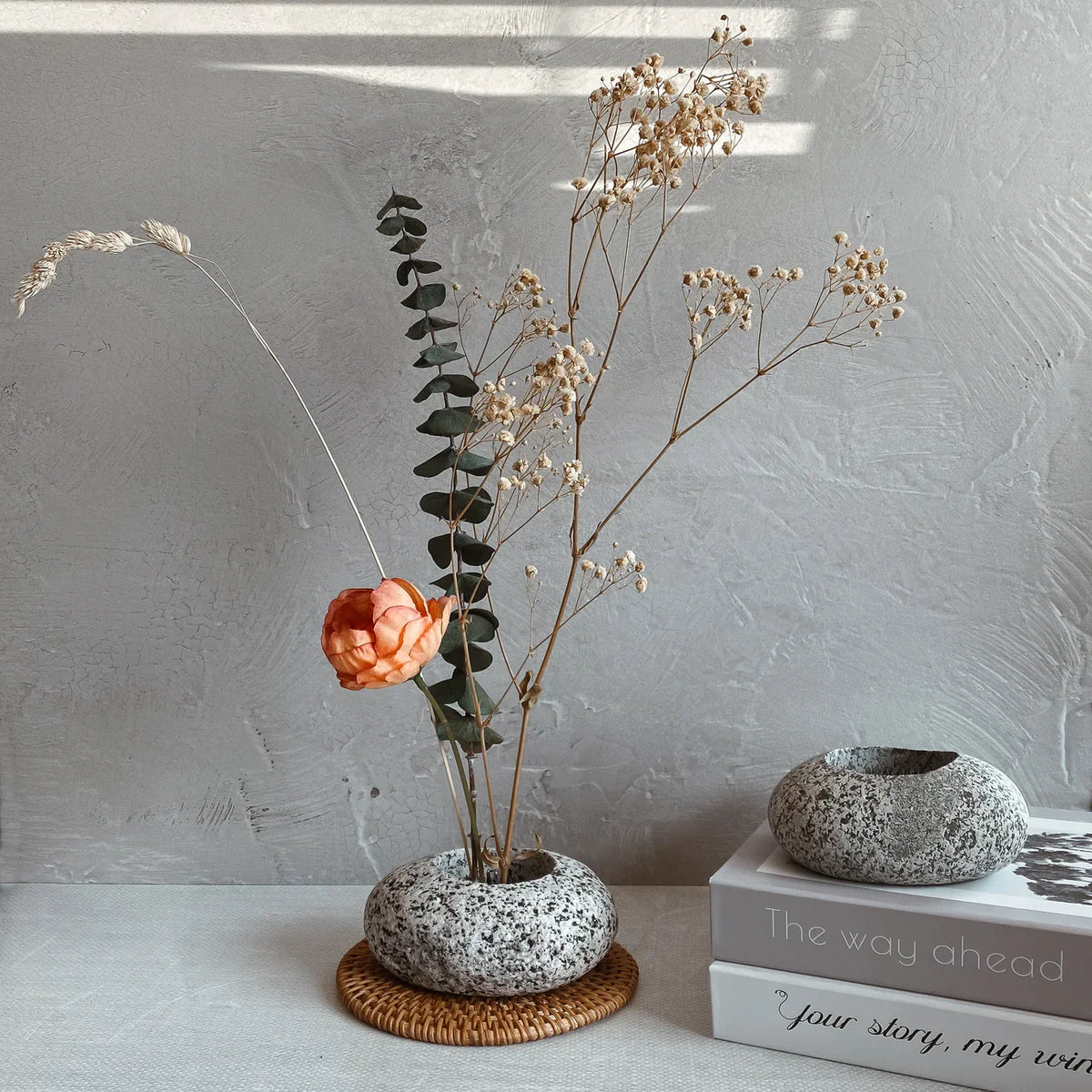 Beach Stone Ikebana Vase | Heirloom Boulevard