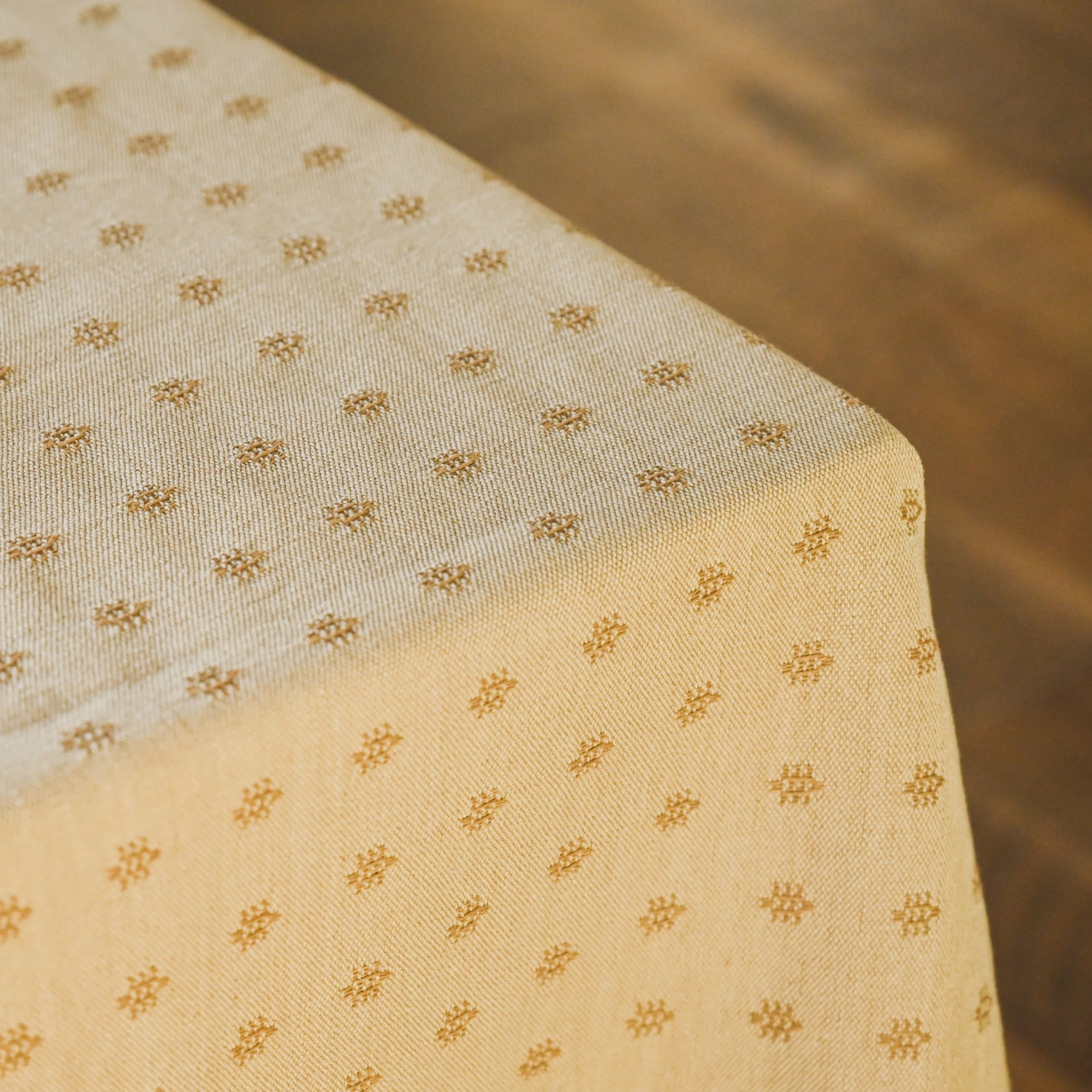 Galley & Fen Umber Dobby Tablecloth | Heirloom Boulevard