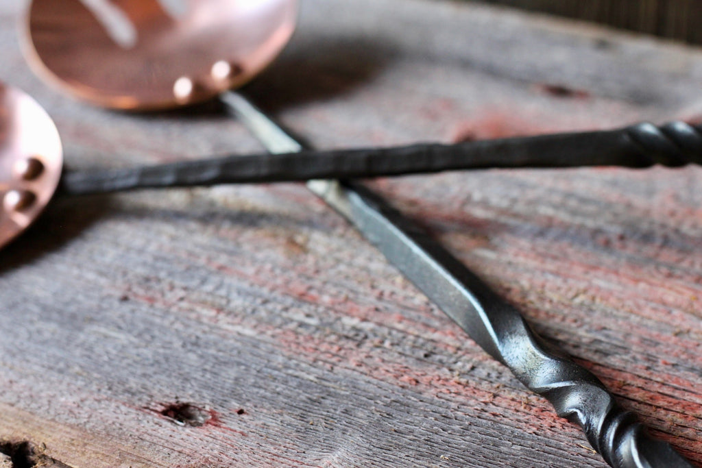 Wicks Forge Copper Salad Tongs | Heirloom Boulevard