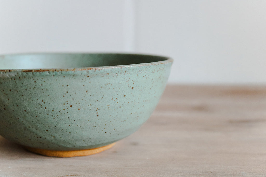 KJ Pottery Cereal Bowl Moss Green | Heirloom Boulevard