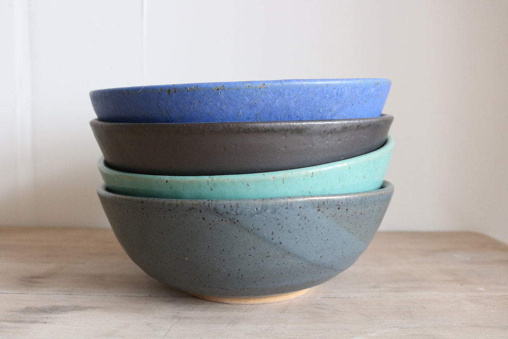 KJ Pottery Ramen Bowl Teal Green | Heirloom Boulevard