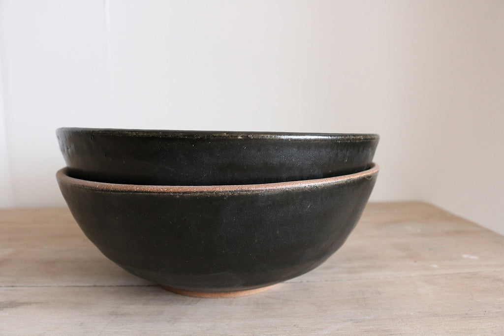 KJ Pottery Ramen Bowl Matte Black | Heirloom Boulevard